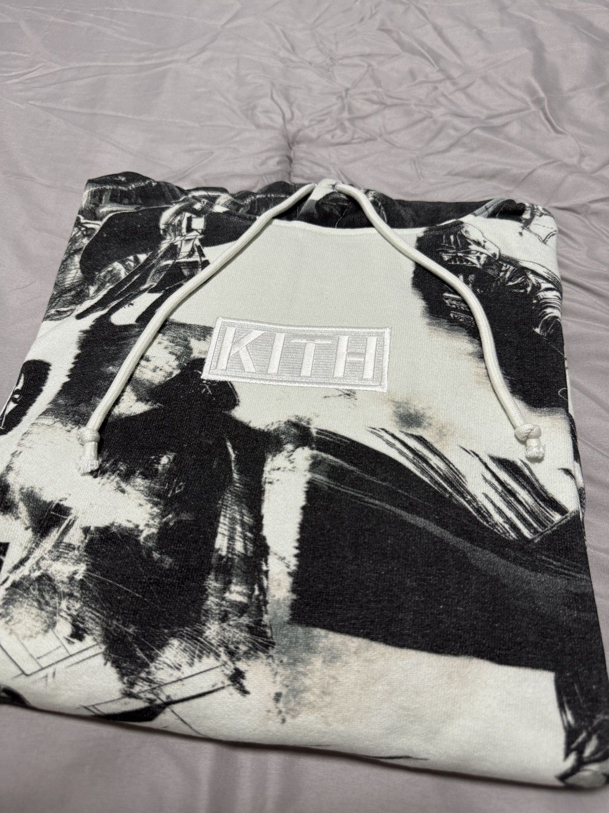 Kith Kith Star Wars Vadeer Illustration Hoodie - Waffle Deadstock Size US M / EU 48-50 / 2 - 3 Thumbnail