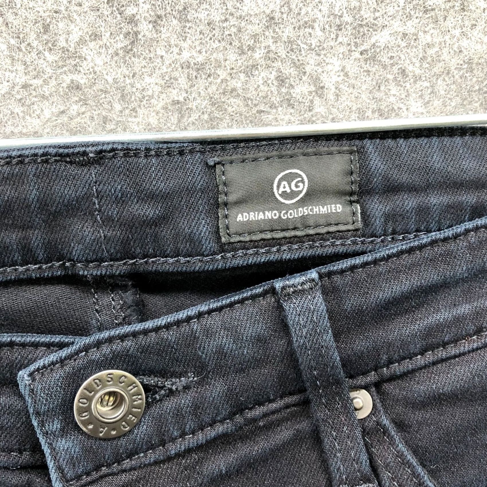 Vintage AG Adriano Goldschmied Legging Super Skinny Jean Womens 27R Dark Wash Blue Jeans Slim Stretch 5-Pocket Denim Pull-On? Size 27" / US 4 / IT 40 - 6 Thumbnail