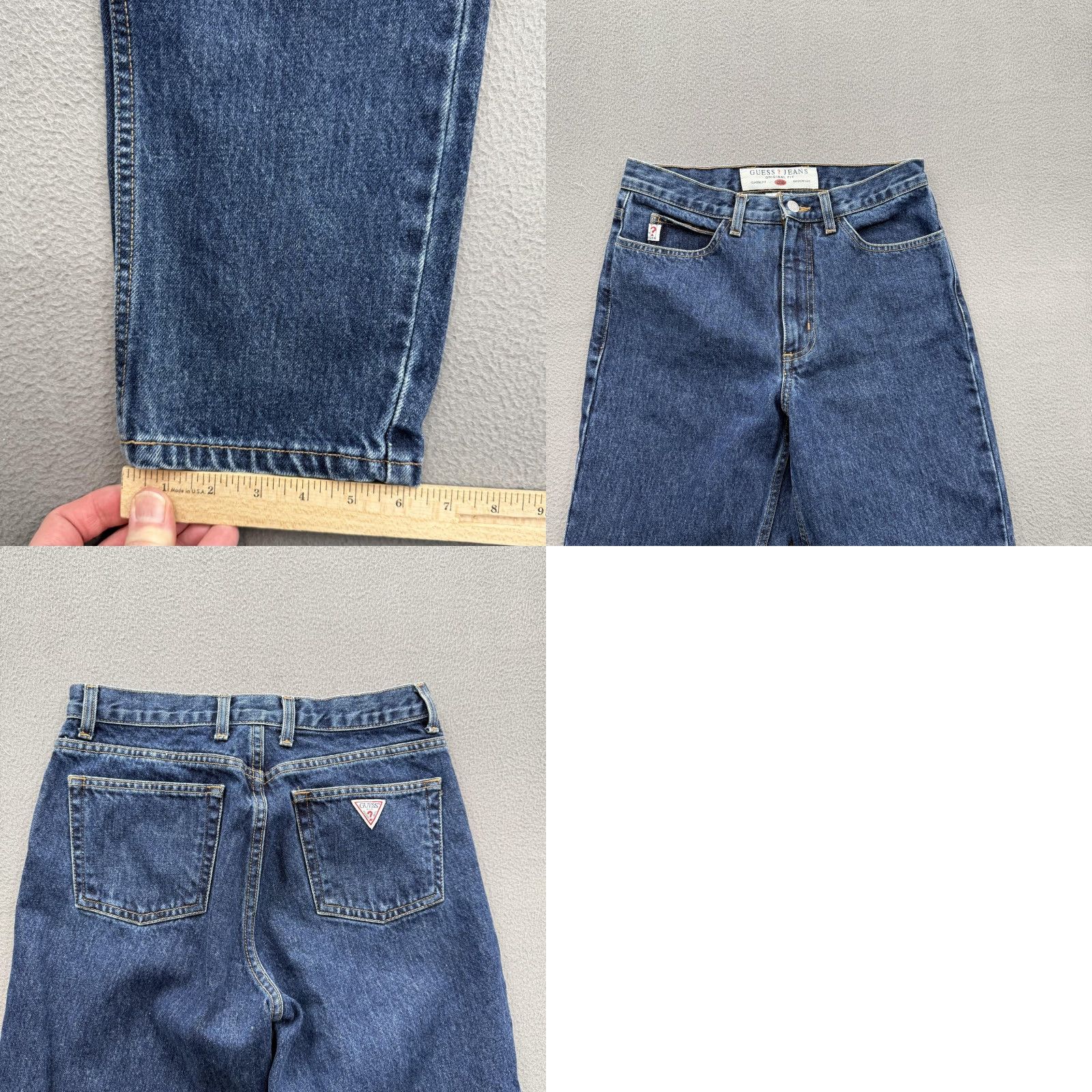 Guess VINTAGE Guess Jeans Mens 29x29 Blue 050 Classic Fit Narrow Leg Denim Jeans Size US 29 - 8 Thumbnail