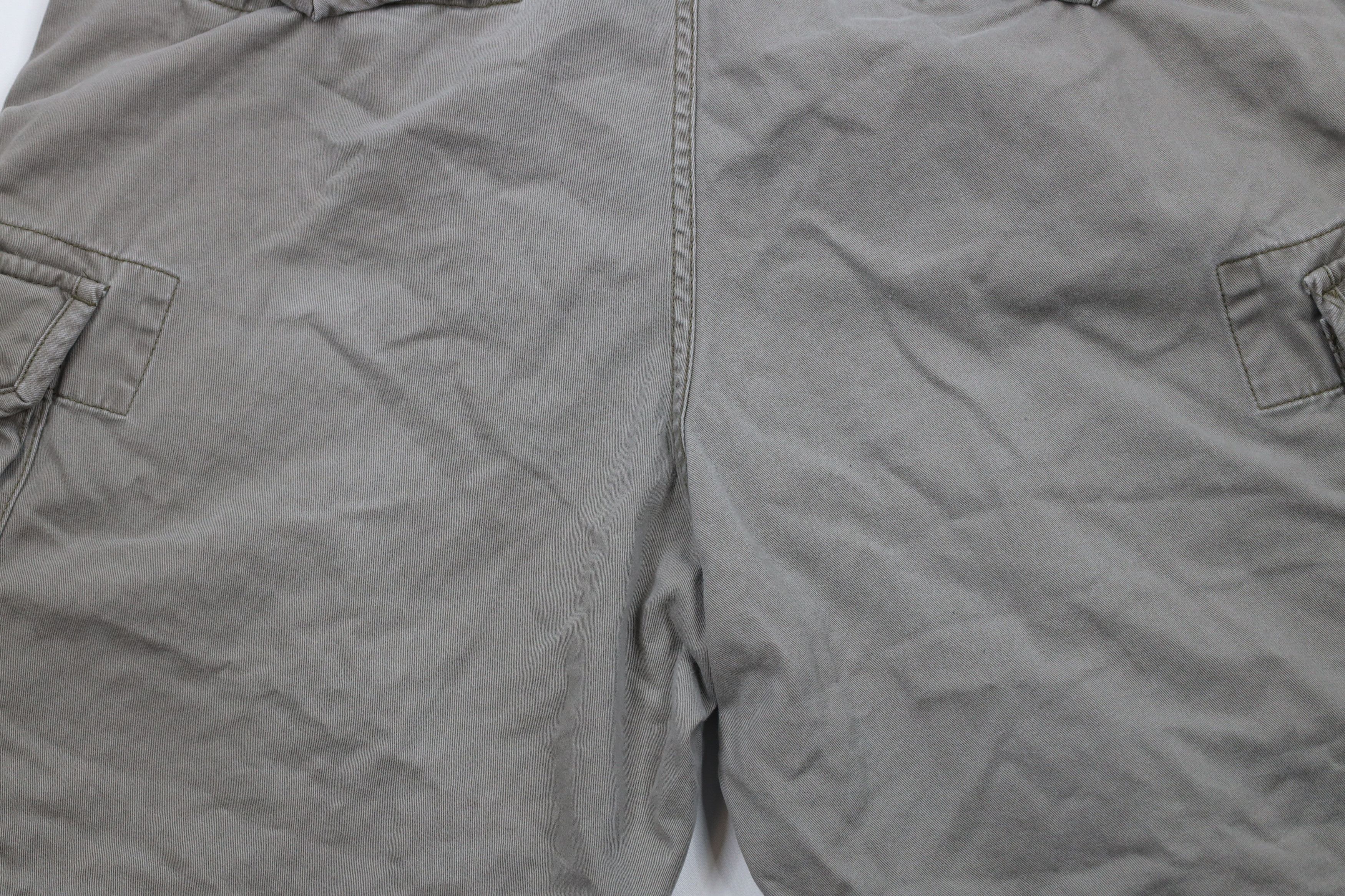 Ralph Lauren × Vintage Vintage Ralph Lauren Chino Cargo Shorts Gray Green Size US 38 / EU 54 - 11 Thumbnail
