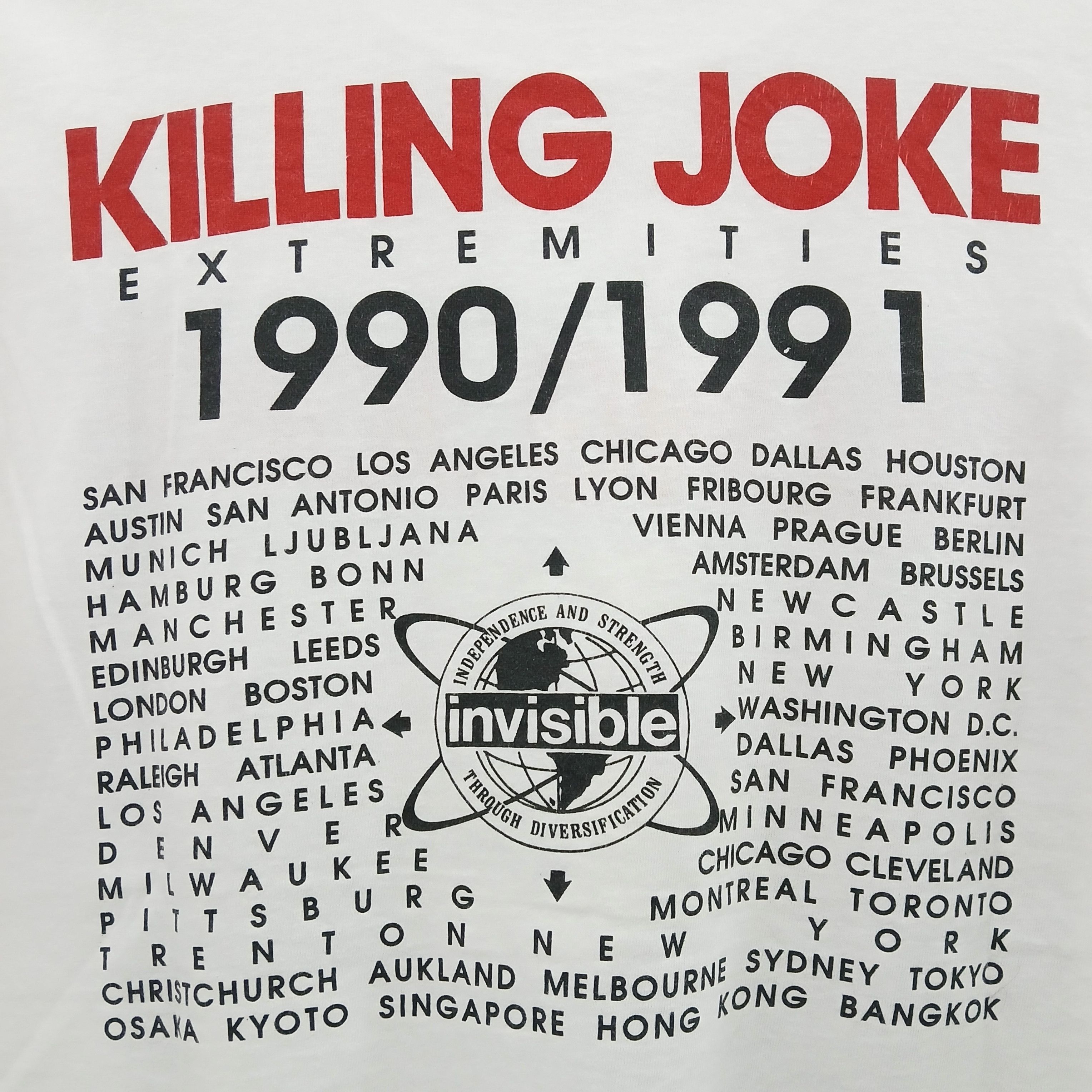 Vintage KILLING JOKE Band Vintage Tee 90's *Rare Size US L / EU 52-54 / 3 - 6 Thumbnail