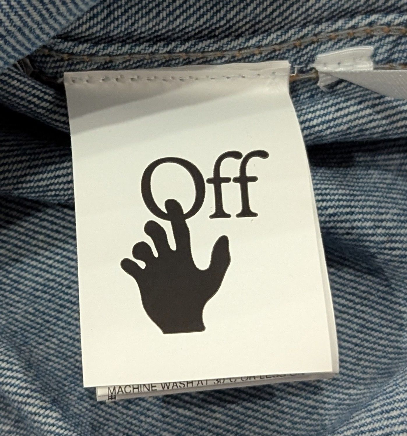 Off-White OFF-WHITE Industry Denim Button Up Shirt Blue Medium Size US M / EU 48-50 / 2 - 8 Thumbnail