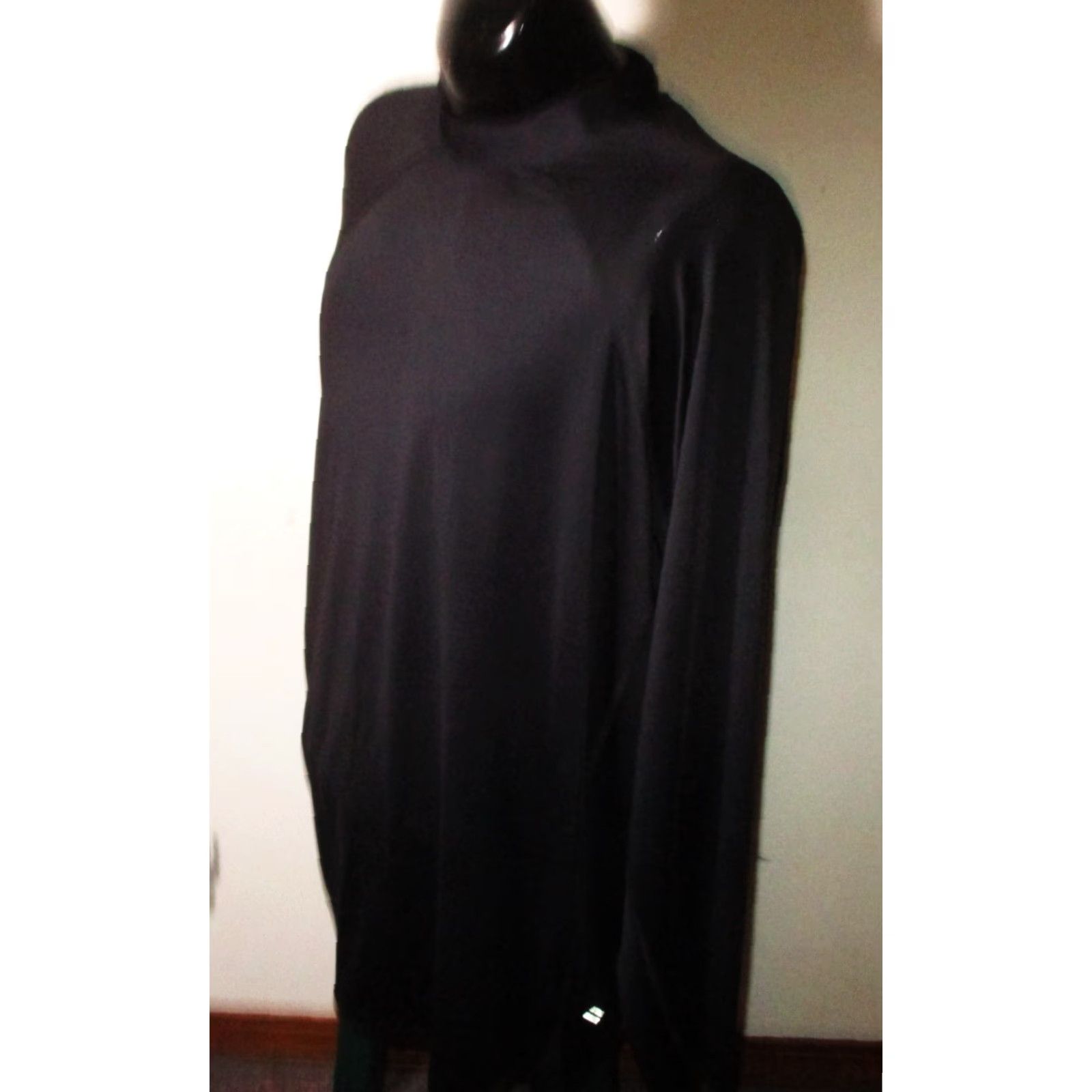 Vintage KS SPORT Black Long Sleeve Mock Neck Top Mens 3XL Compression Jersey Shirt Size US XXL / EU 58 / 5 - 4 Thumbnail