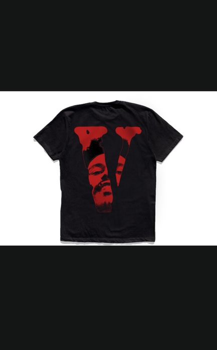 Vlone The Weeknd x Vlone After Hours Blood Drip Tee Black | Grailed