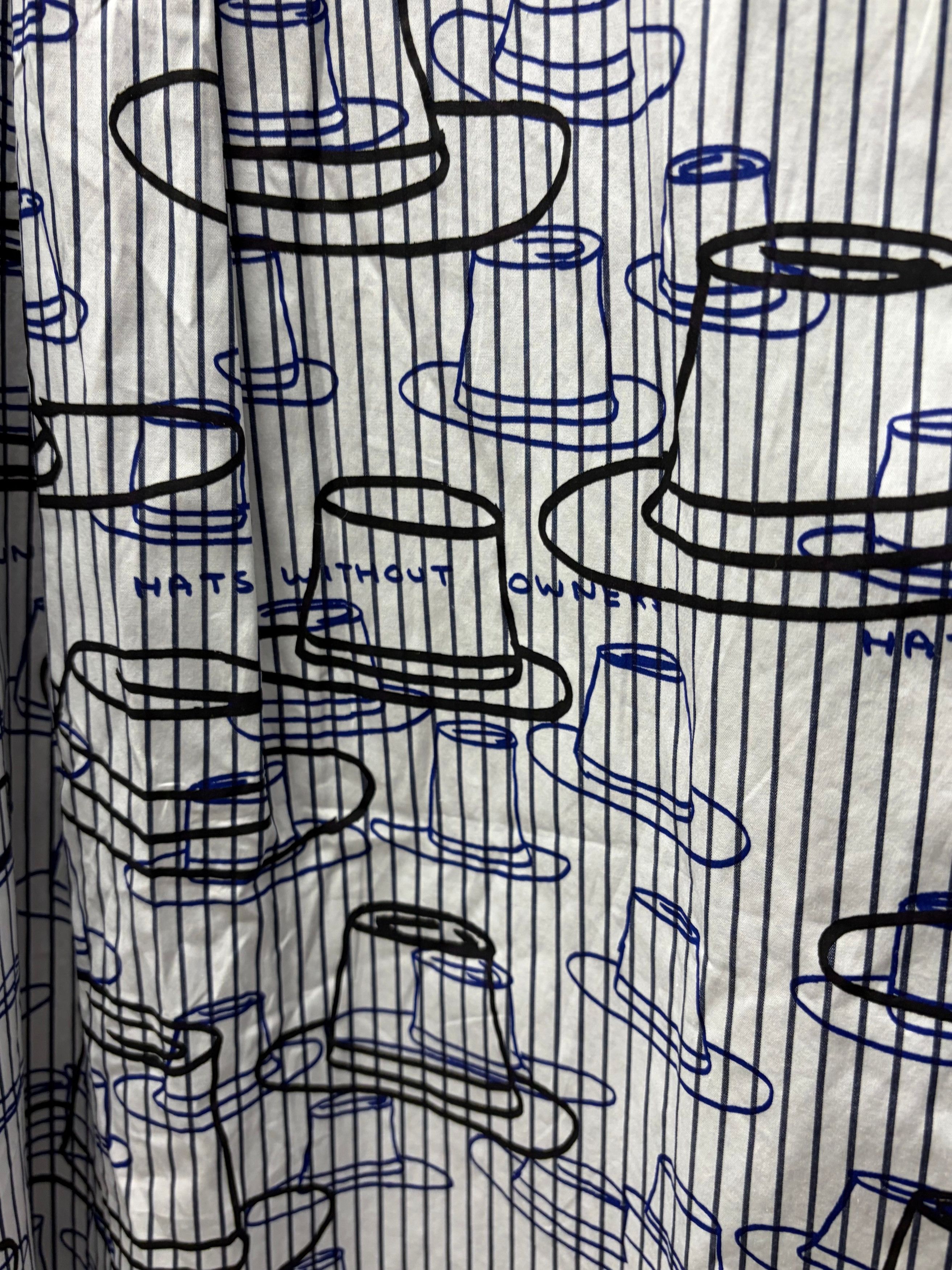 Comme des Garcons 2021 Comme Des Garçons Homme Deux ‘Hats Without Owners’ Pinstripe Shirt Size US S / EU 44-46 / 1 - 5 Thumbnail