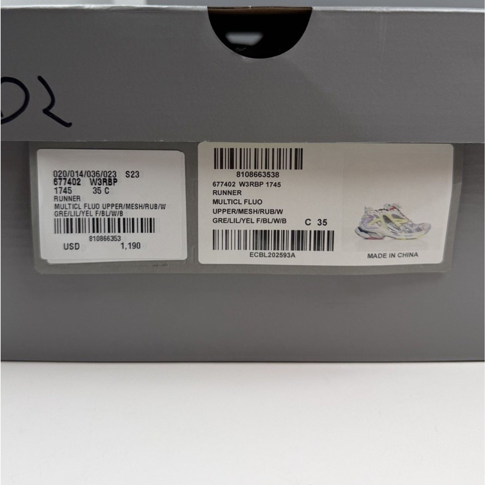 Balenciaga Size 35EU/5W- Balenciaga Runner Multicolor NEW Size US 5 / IT 35 - 9 Thumbnail