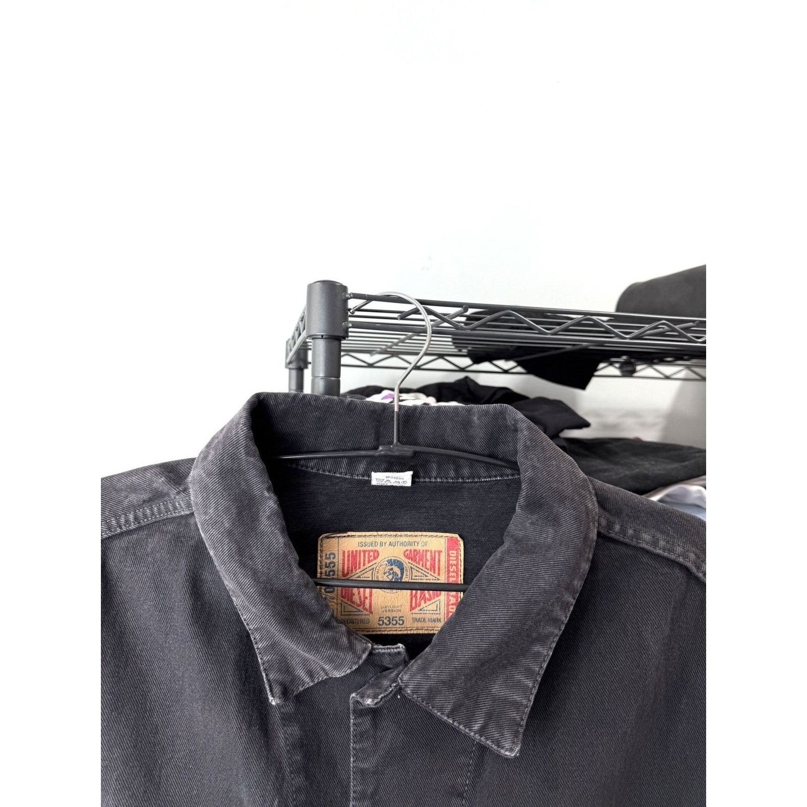 Diesel 💥Rare! Vintage Diesel Denim Jacket Archive Leather Patch Size US XXL / EU 58 / 5 - 10 Thumbnail
