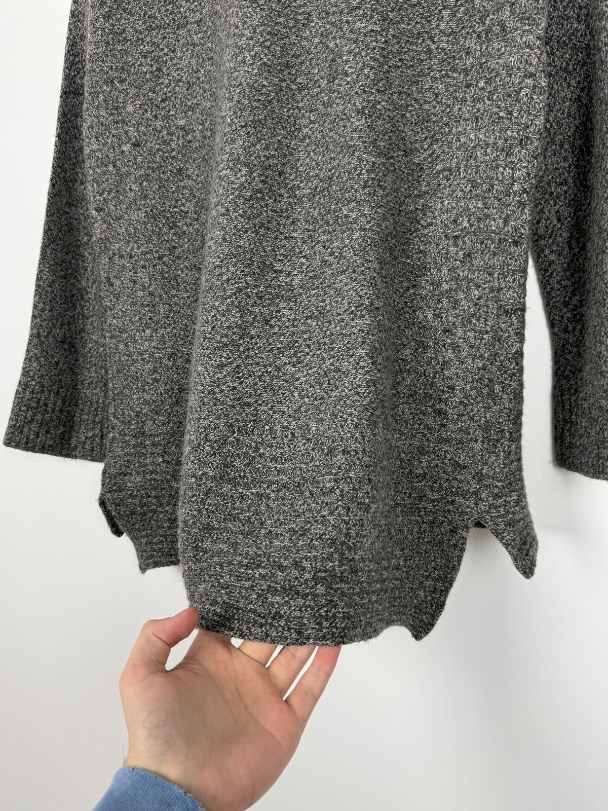 Vintage Eudon Choi EC2 London Grey Melange Knit Tunic Sweater Size S / US 4 / IT 40 - 11 Thumbnail