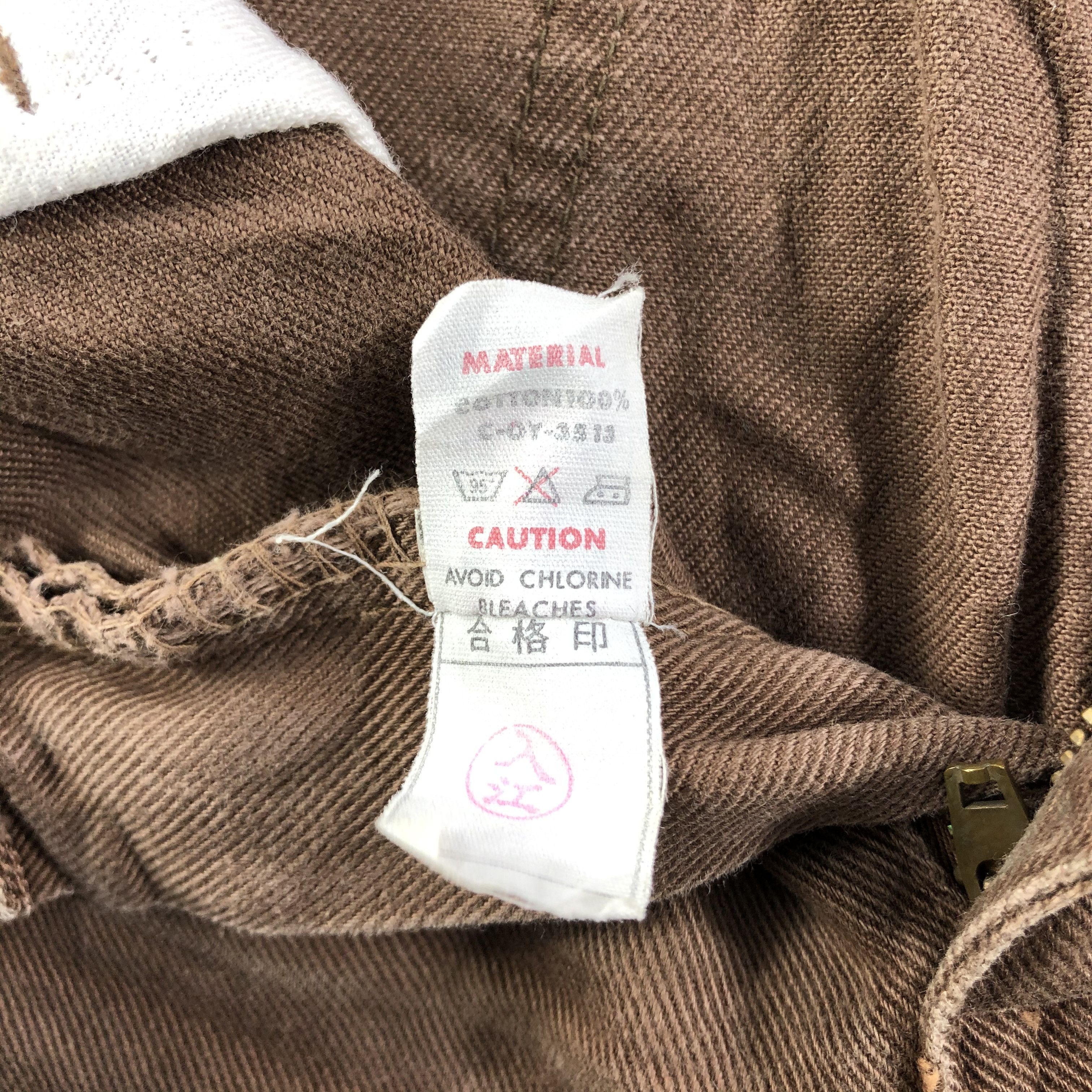 Big John Vintage Big John Jeans Faded Brown Denim KJ1501 Size US 27 - 13 Thumbnail