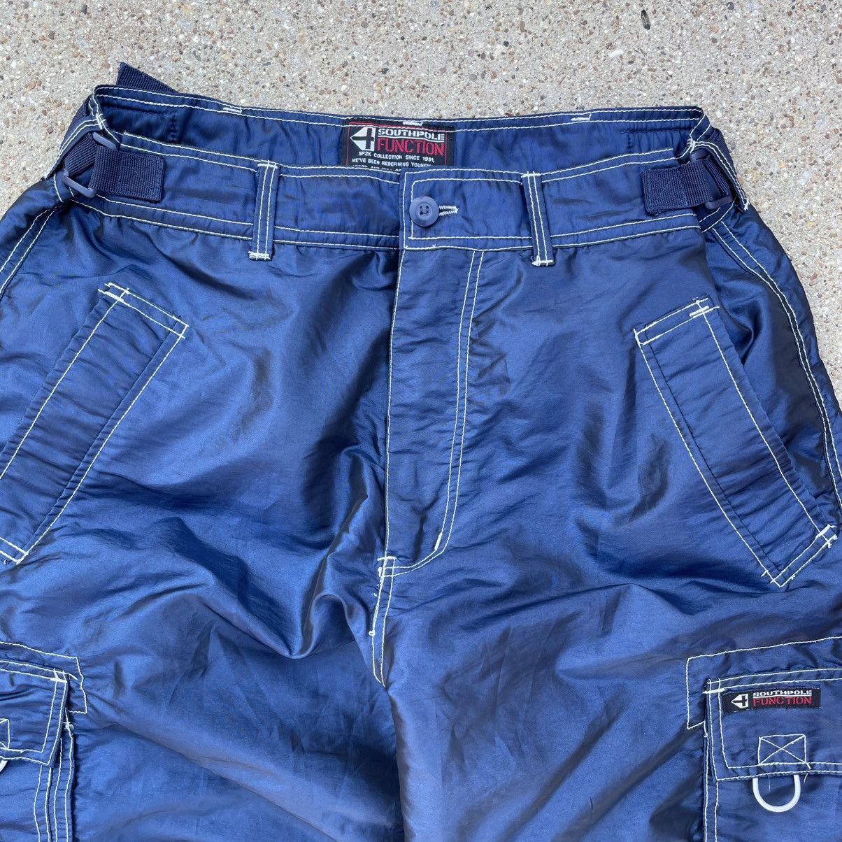 Southpole Vintage Southpole Function Cargo Baggy Rave Pants Blue Mens Size US 36 / EU 52 - 4 Thumbnail