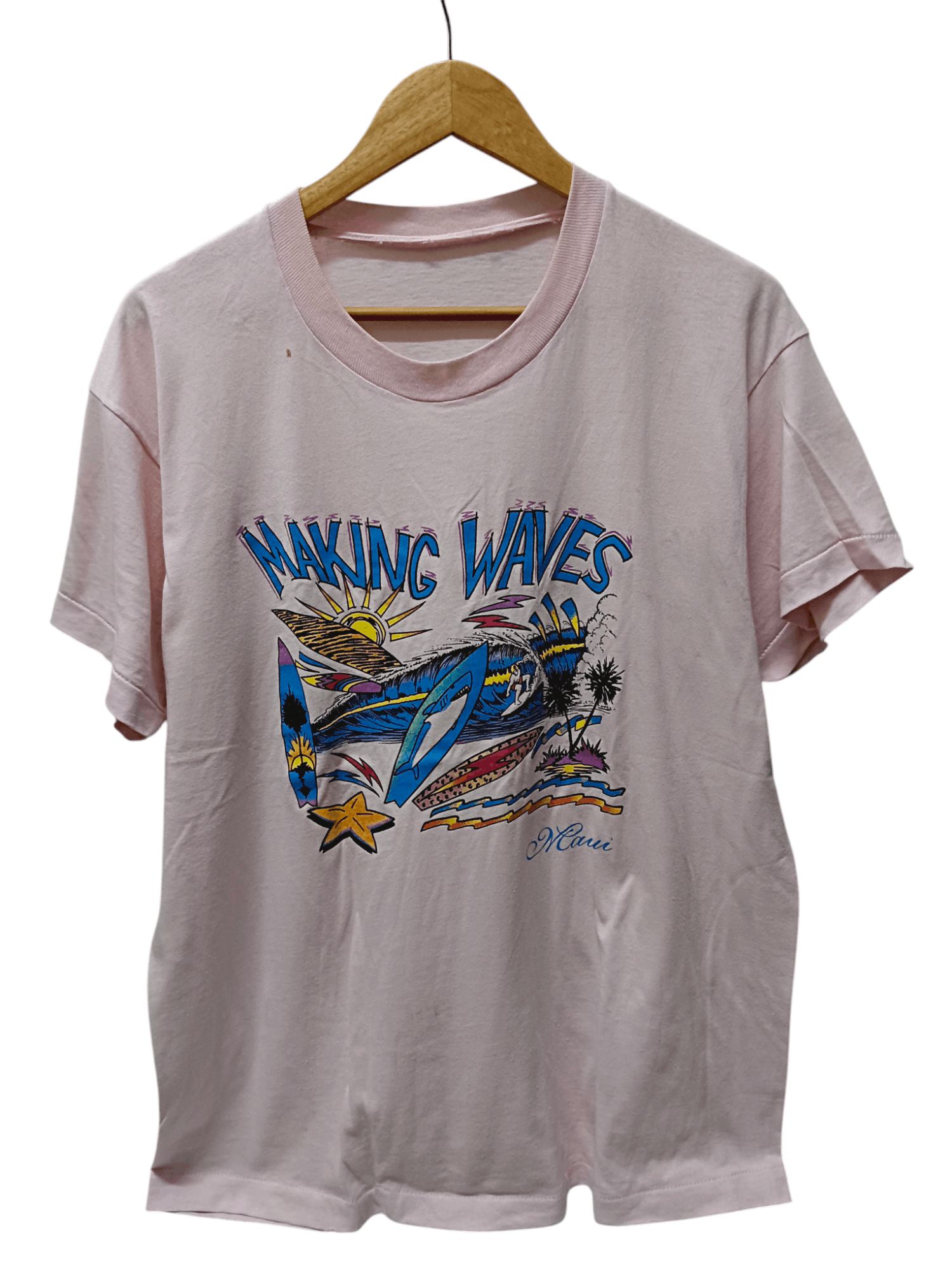 Vintage Vintage 80's Making Waves Maui Hawaii Size US L / EU 52-54 / 3 - 1 Thumbnail