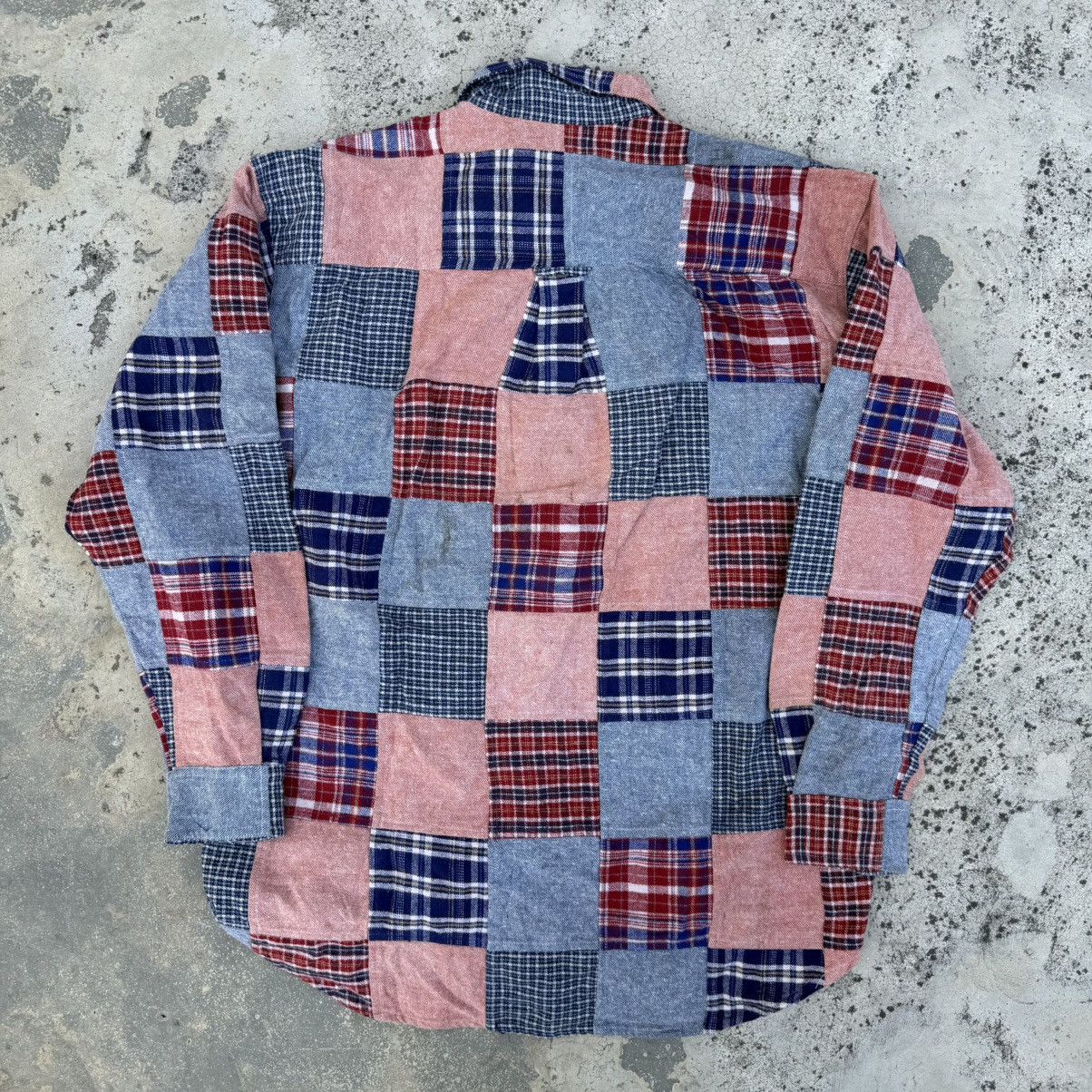 Stone Island Vintage Stone Island Garments Patchwork collar shirt Size US L / EU 52-54 / 3 - 4 Thumbnail