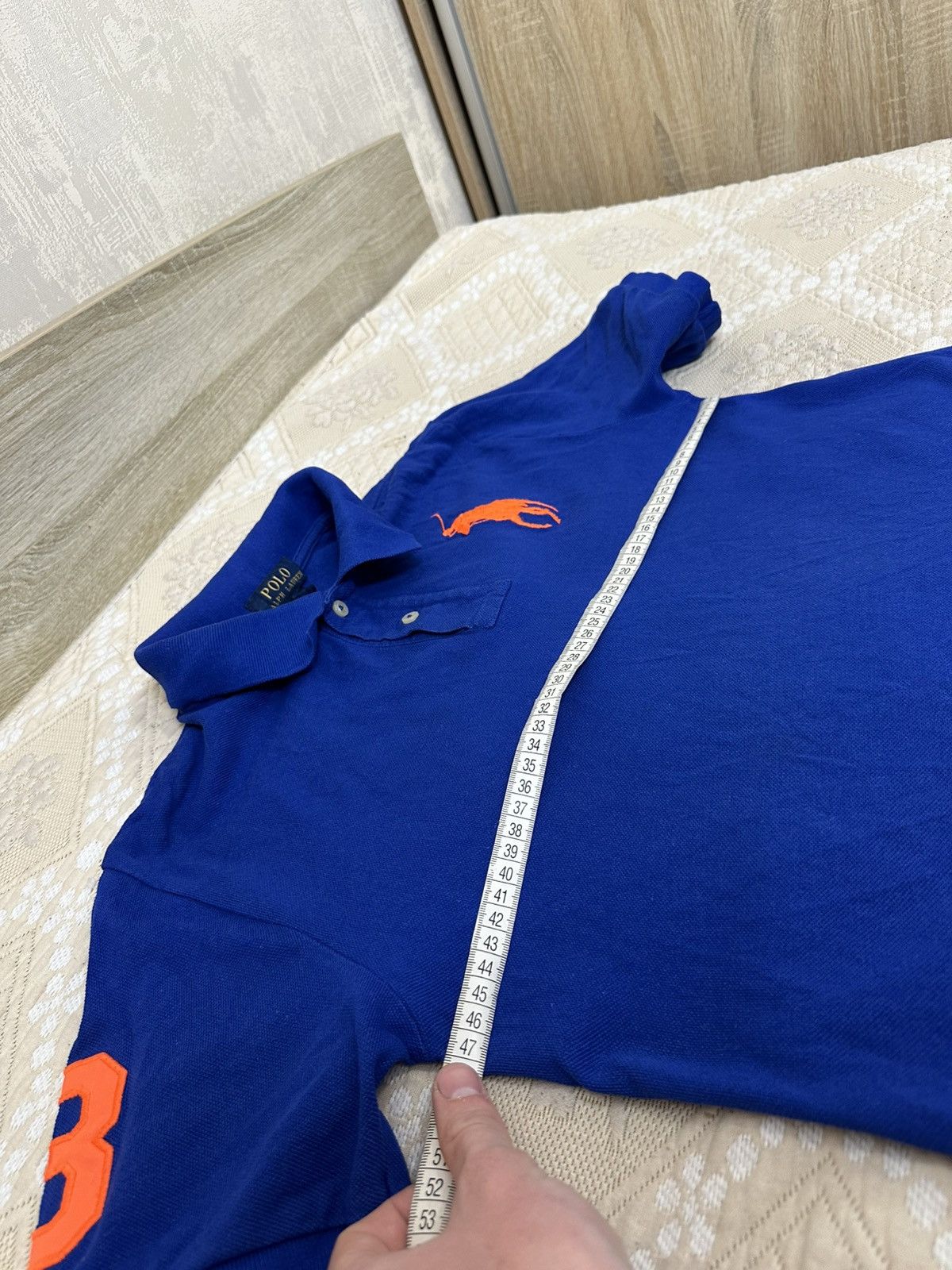 Ralph Lauren 🔥 Y2K Ralph Lauren Blue Big Logo Polo T Shirt Chief Keef Size US XS / EU 42 / 0 - 10 Thumbnail