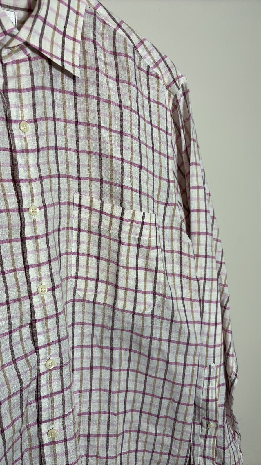 Peter Millar Peter Millar Button Up Shirt Linen Size US M / EU 48-50 / 2 - 2 Thumbnail