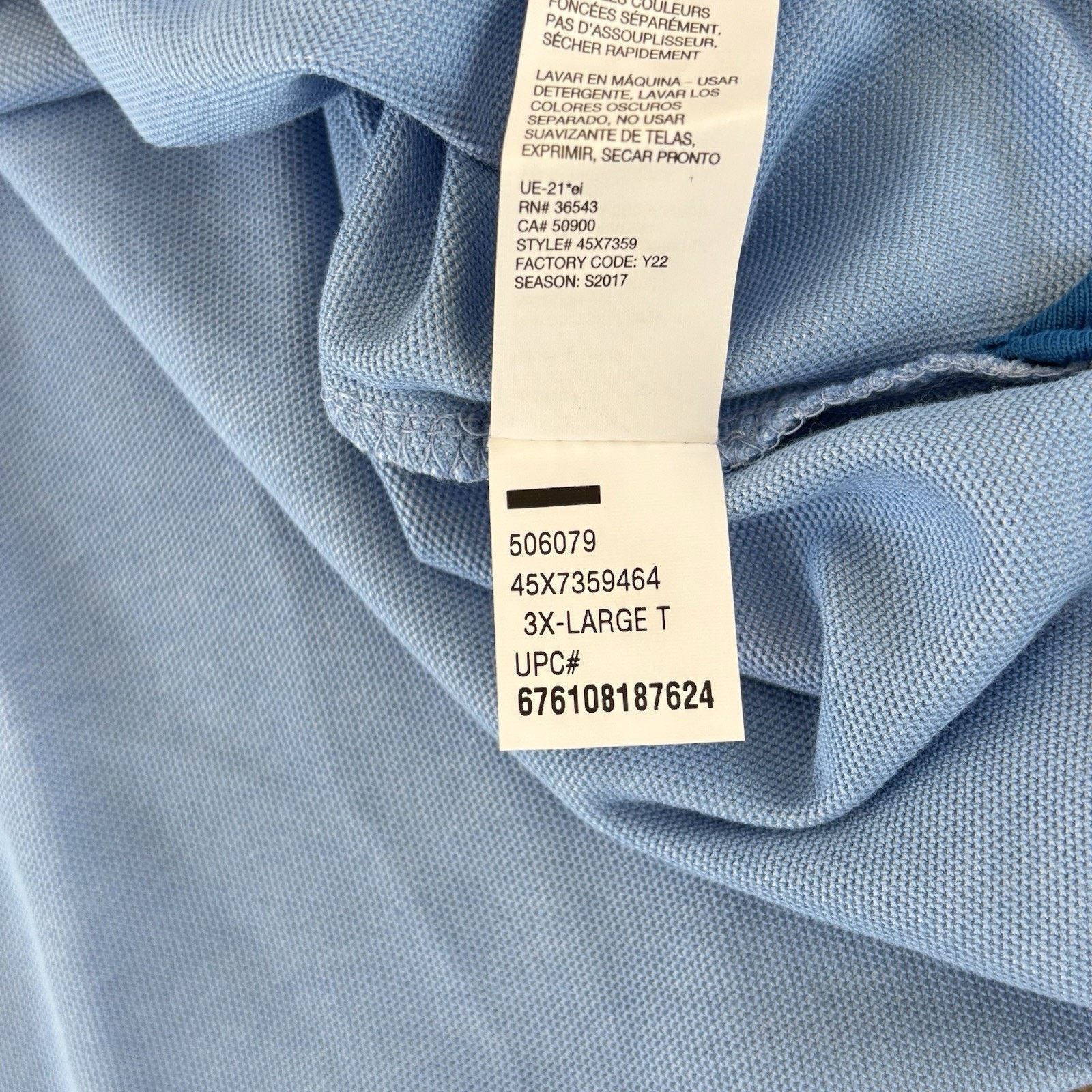 Izod Izod Advantage Cotton Blend Light Blue Polo 3XLT NWT Size US XXL / EU 58 / 5 - 5 Thumbnail