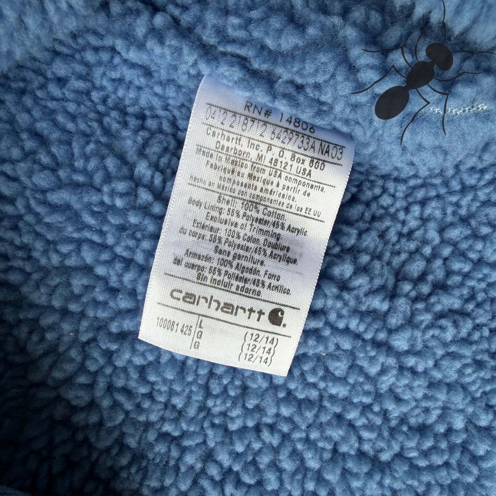 Carhartt × Vintage Carhartt light blue hooded Sherpa work wear vest Size US L / EU 52-54 / 3 - 3 Thumbnail