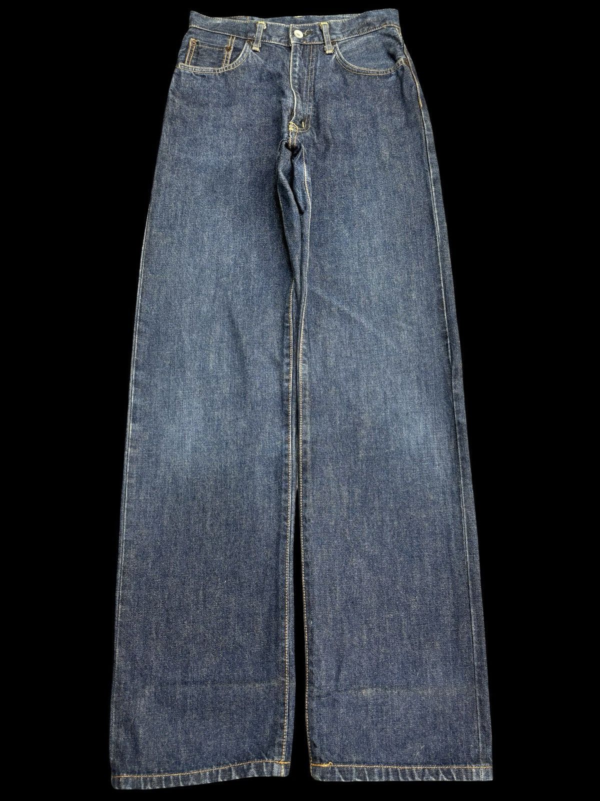 Japanese Brand 💥90s Wide Style💥Vintage Edwin 505 Selvedge Wide Denim F576 Size US 27 - 1 Thumbnail