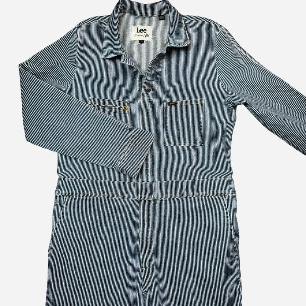 Lee New Lee Striped Cotton Unionalls Romper Size L Size 36" / US 14 / IT 50 - 4 Thumbnail