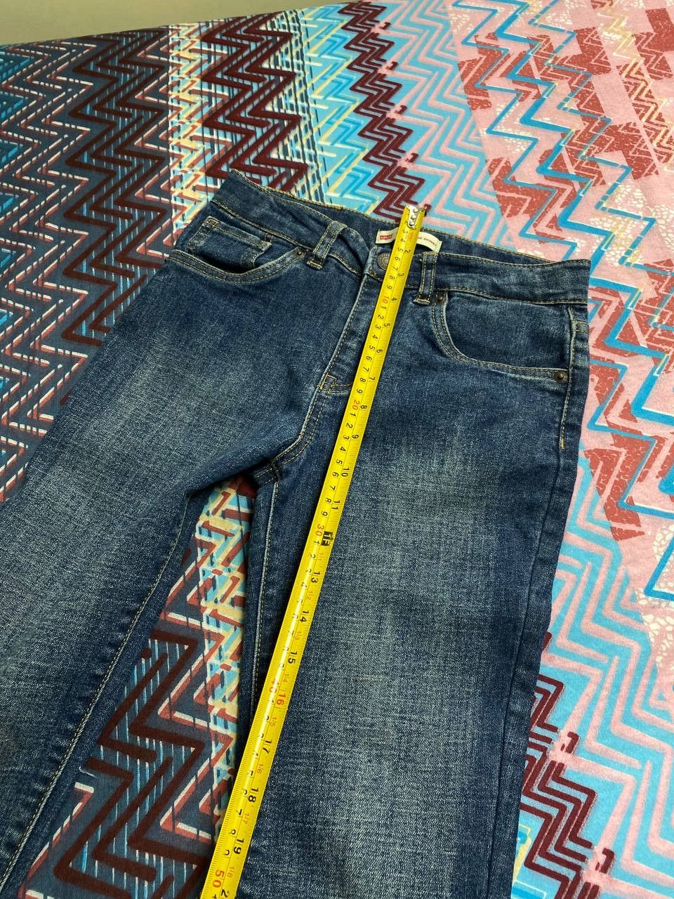 Levi's × Vintage Levi's 721 High Rise Skinny Cropped Denim Jeans Size 25" / US 0 / IT 36 - 11 Thumbnail