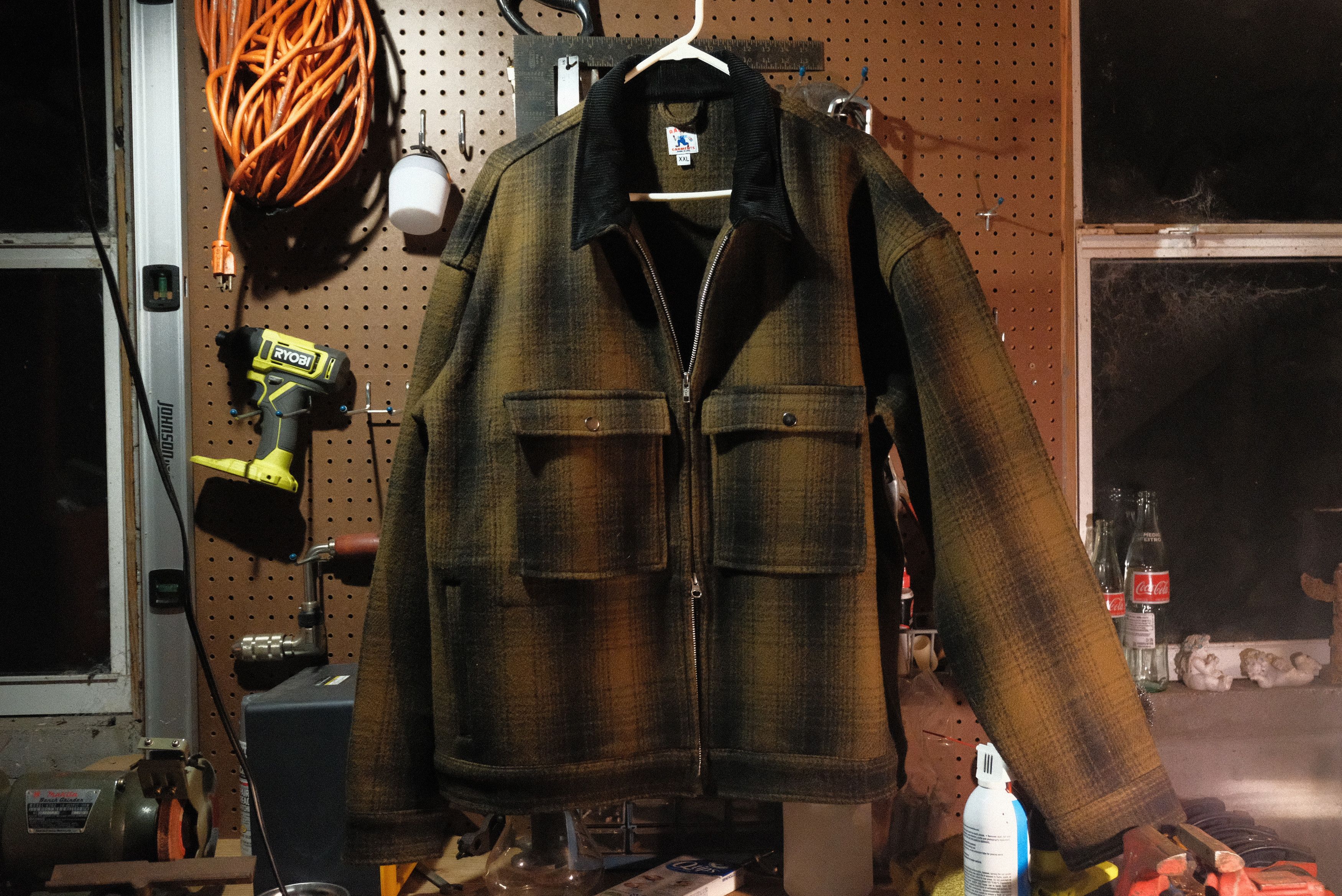 Randy's Garments Plaid Melton Wool Station Jacket Size US XXL / EU 58 / 5 - 1 Thumbnail