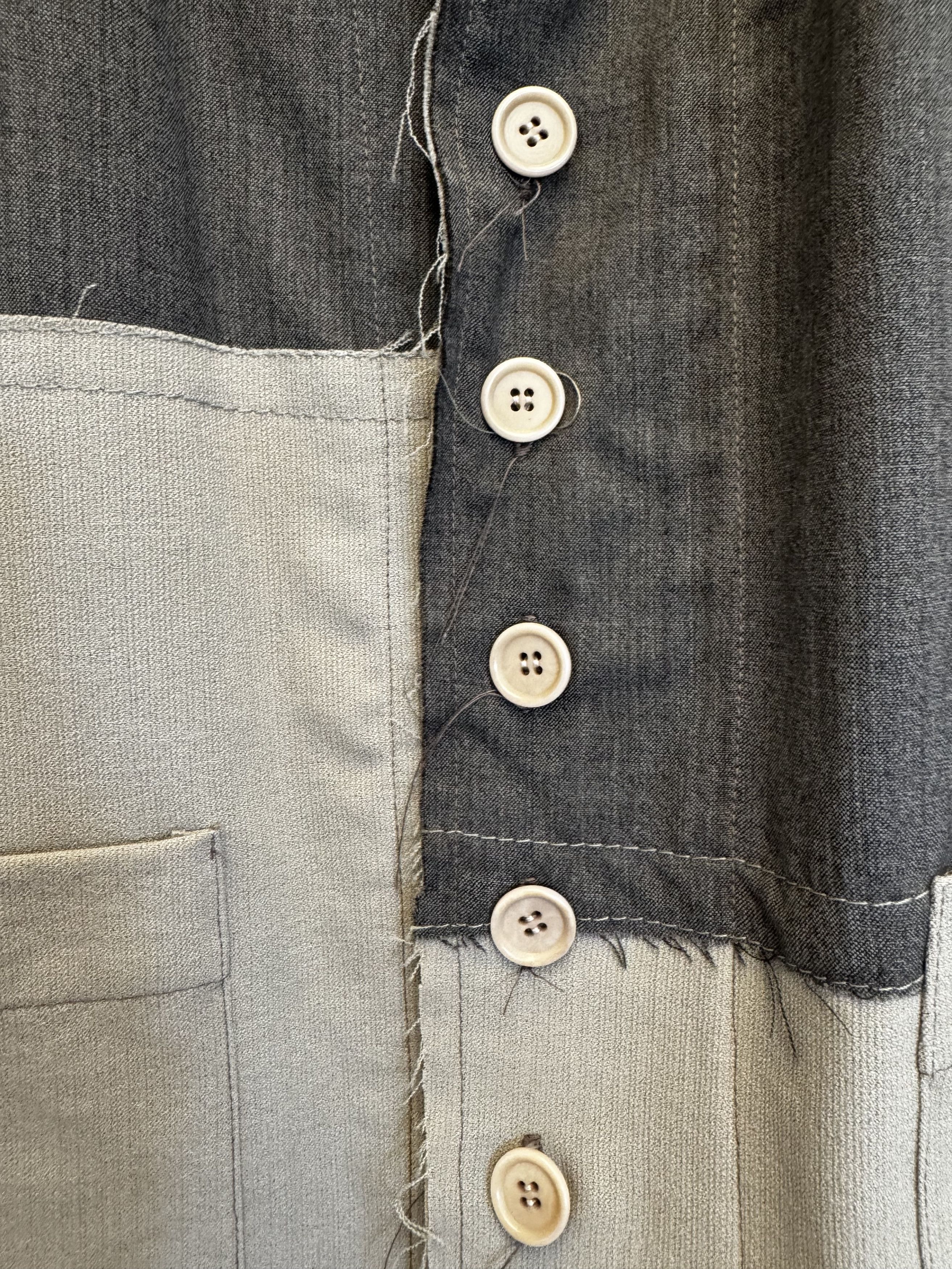 Mavranyma Patchwork wool shirt Size 48R - 2 Thumbnail