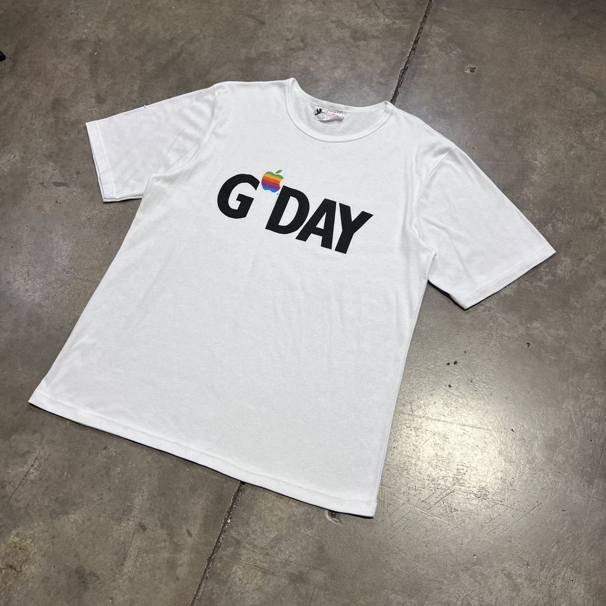 Apple × Vintage Vintage 80s Apple Computers T shirt G Day Macintosh Tech Size US M / EU 48-50 / 2 - 2 Thumbnail