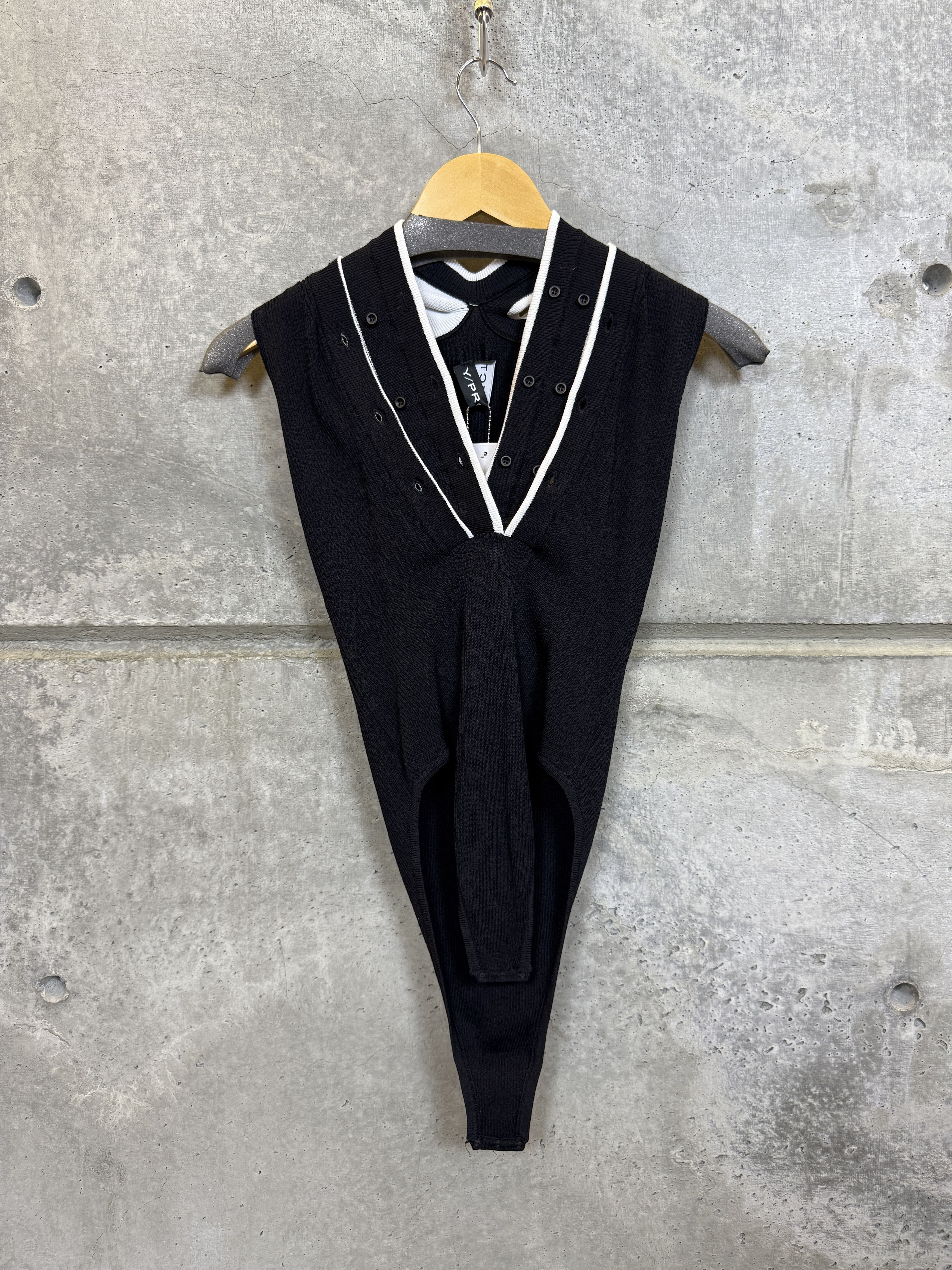 Y/Project $805 Y/Project Triple Neck Bodysuit Size XS / US 0-2 / IT 36-38 - 8 Thumbnail