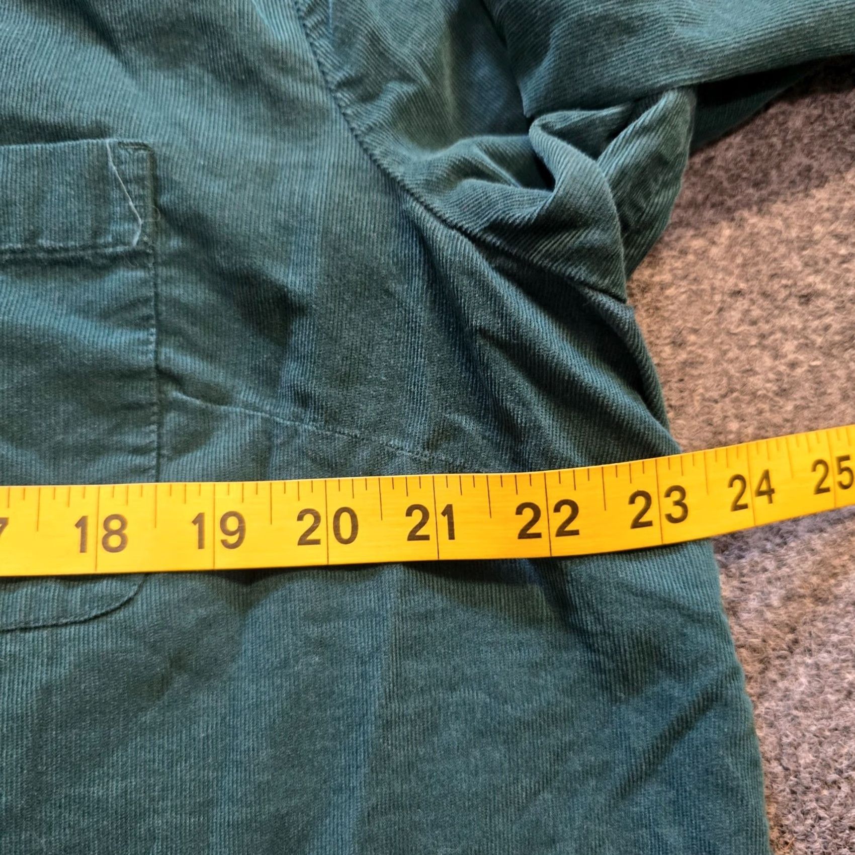 J. Jill J Jill Top Womens Corduroy Button Pocket Long Sleeve Green Medium Shirt Boys? Size M / US 6-8 / IT 42-44 - 5 Thumbnail