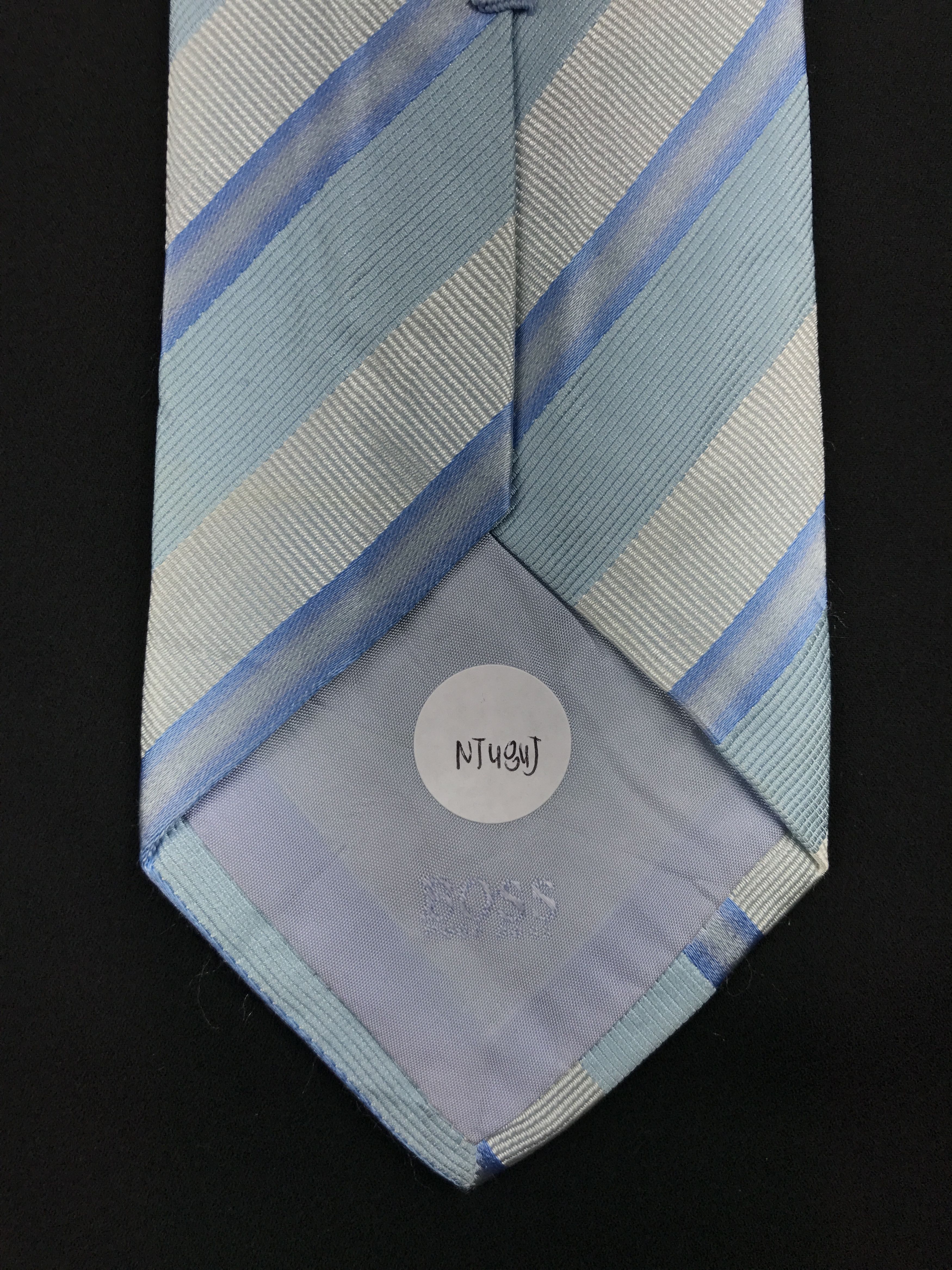 Hugo Boss × Vintage Vintage Hugo Boss Silk Necktie Size ONE SIZE - 9 Thumbnail