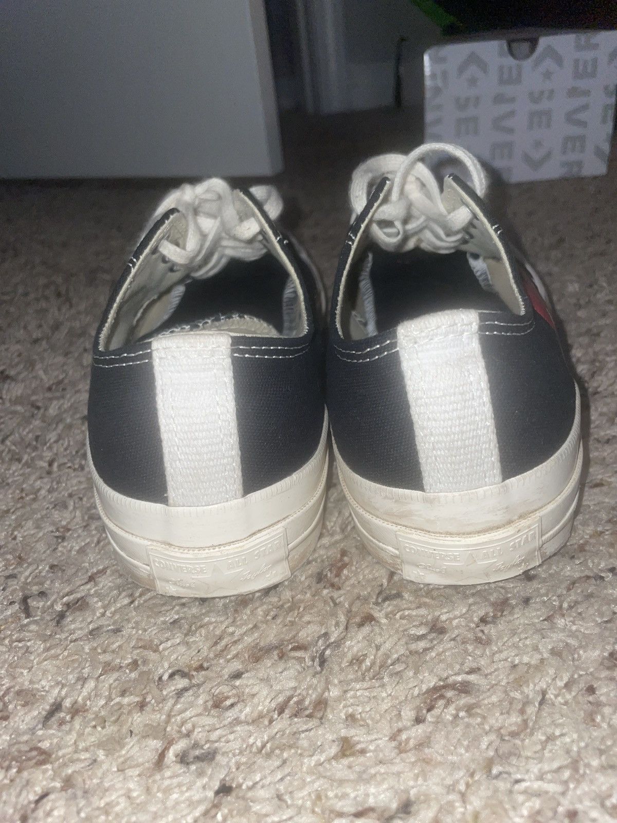 Comme des Garcons Comme des Garçons PLAY Converse Emblem Low Top Canvas Black Size US 8 / EU 41 - 4 Thumbnail