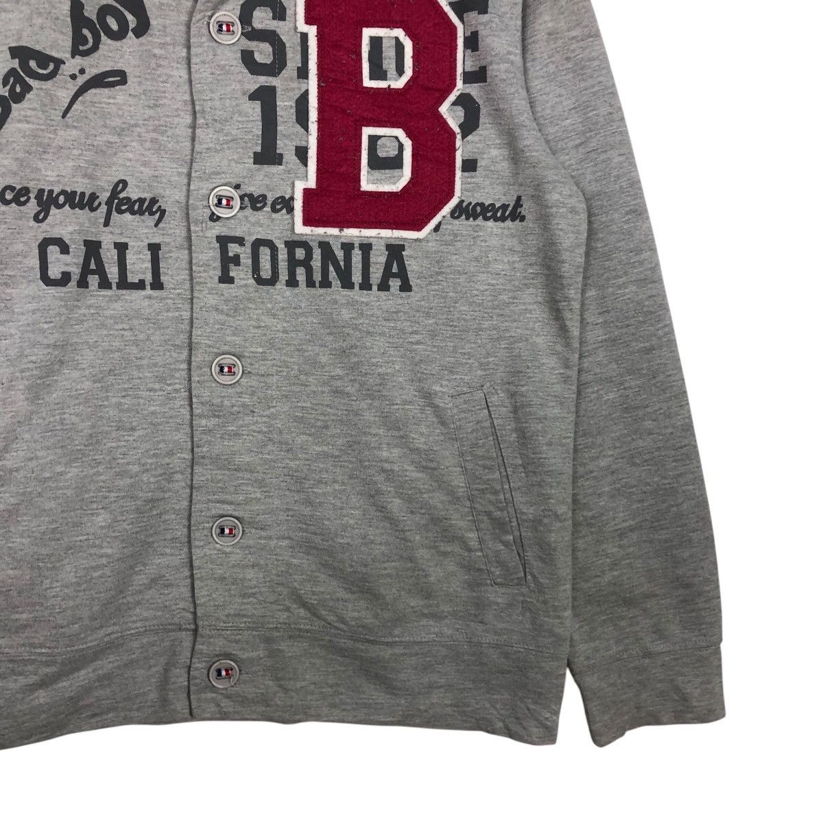 Japanese Brand × Vintage 📌Vintage Zipper Sweater Bad Boy Big Logo Design Punk Style Size US S / EU 44-46 / 1 - 6 Thumbnail