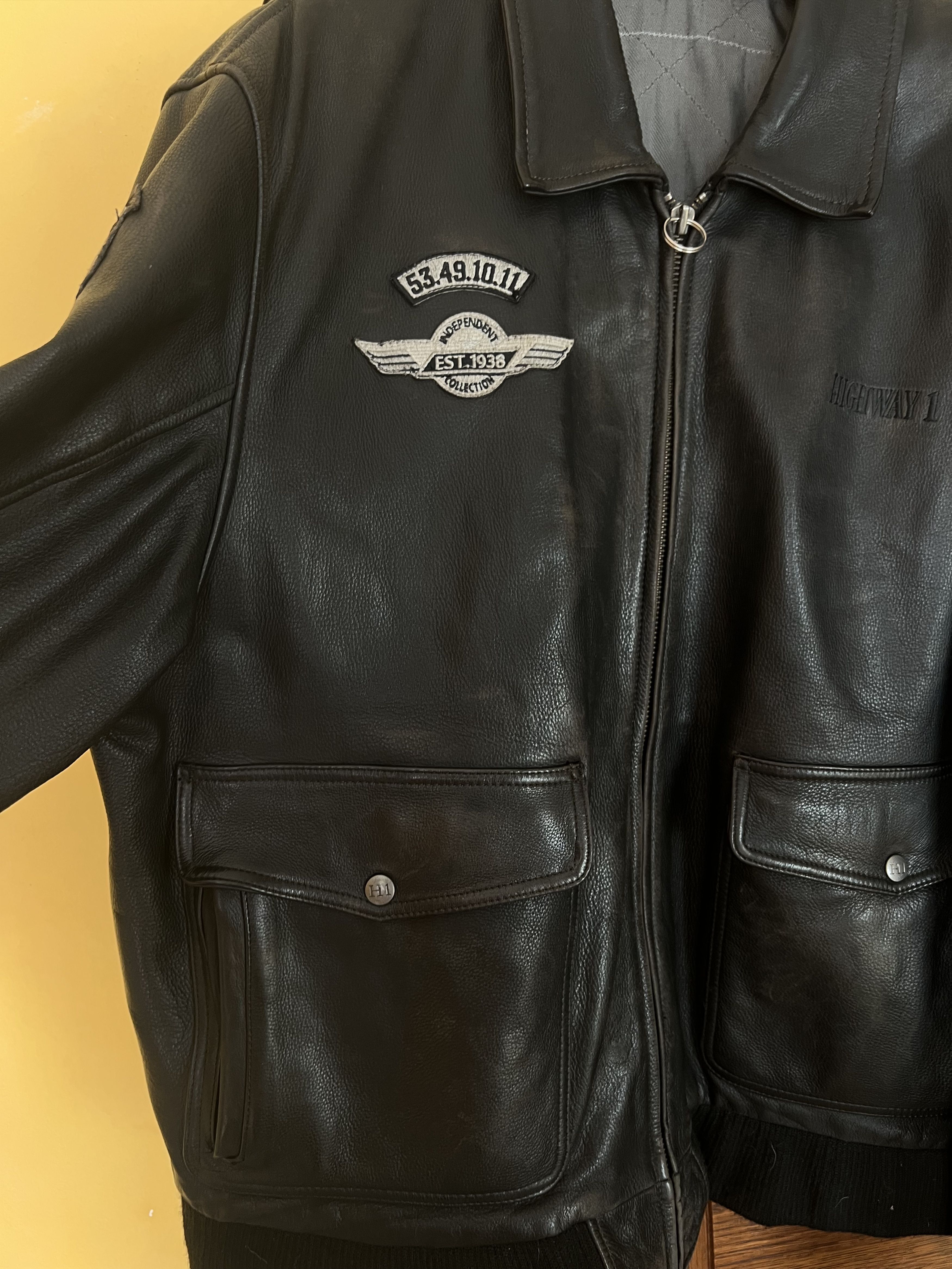 Vintage Vintage Highway Racing Real Leather Biker Jacket Size US XXL / EU 58 / 5 - 3 Thumbnail