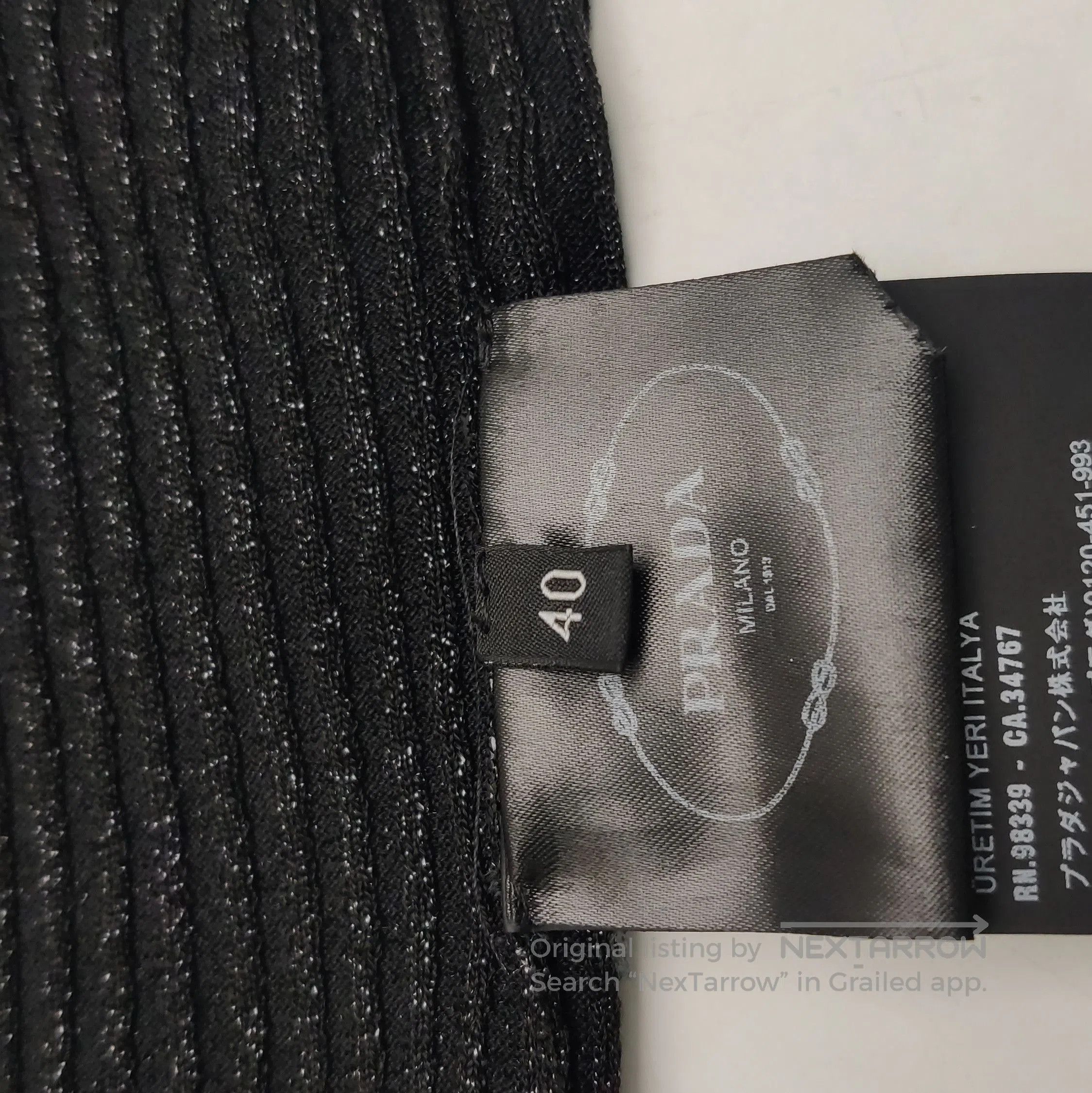 Prada Prada Black Ribbed Cami Top . Size M / US 6-8 / IT 42-44 - 8 Thumbnail