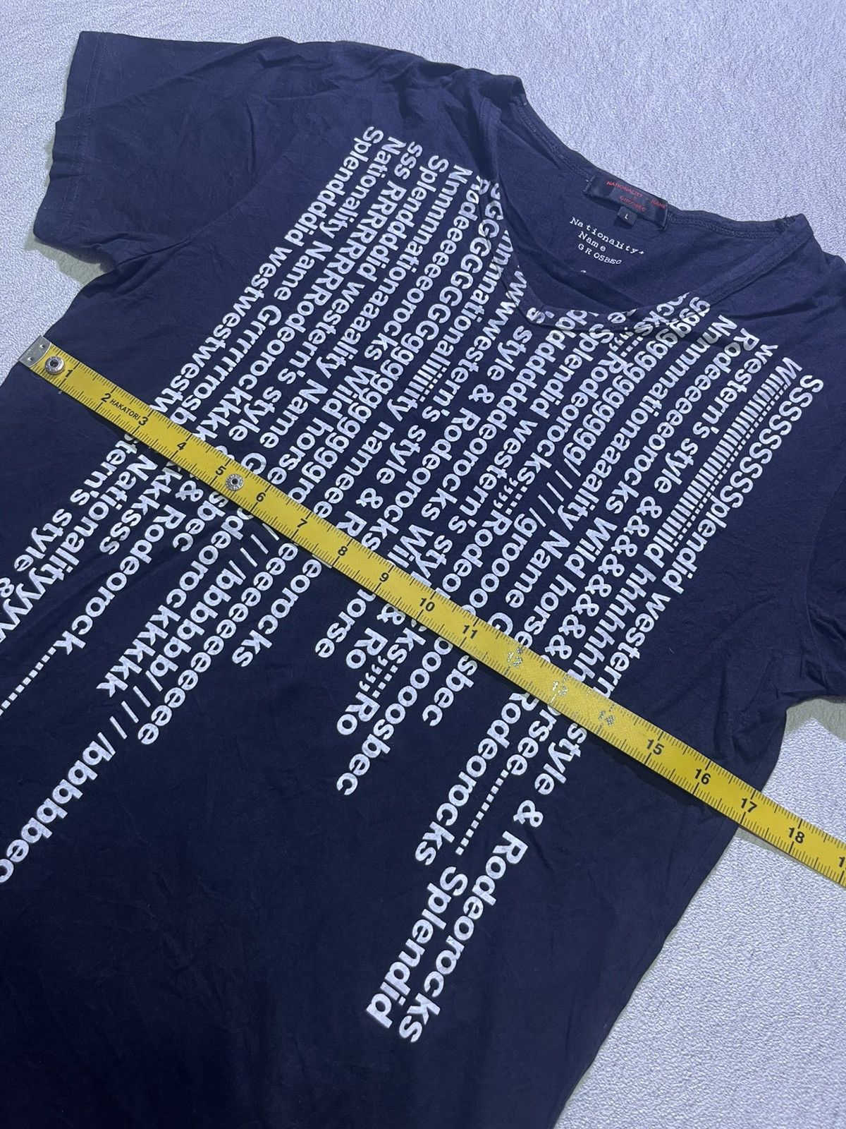 Japanese Brand Y2K NATIONALITY short sleeve tshirt Size US M / EU 48-50 / 2 - 8 Thumbnail