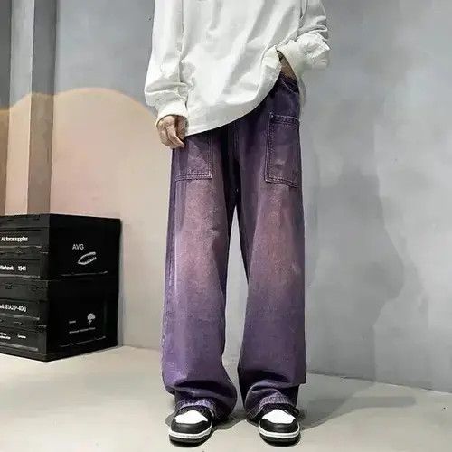 Purple Wide Jeans