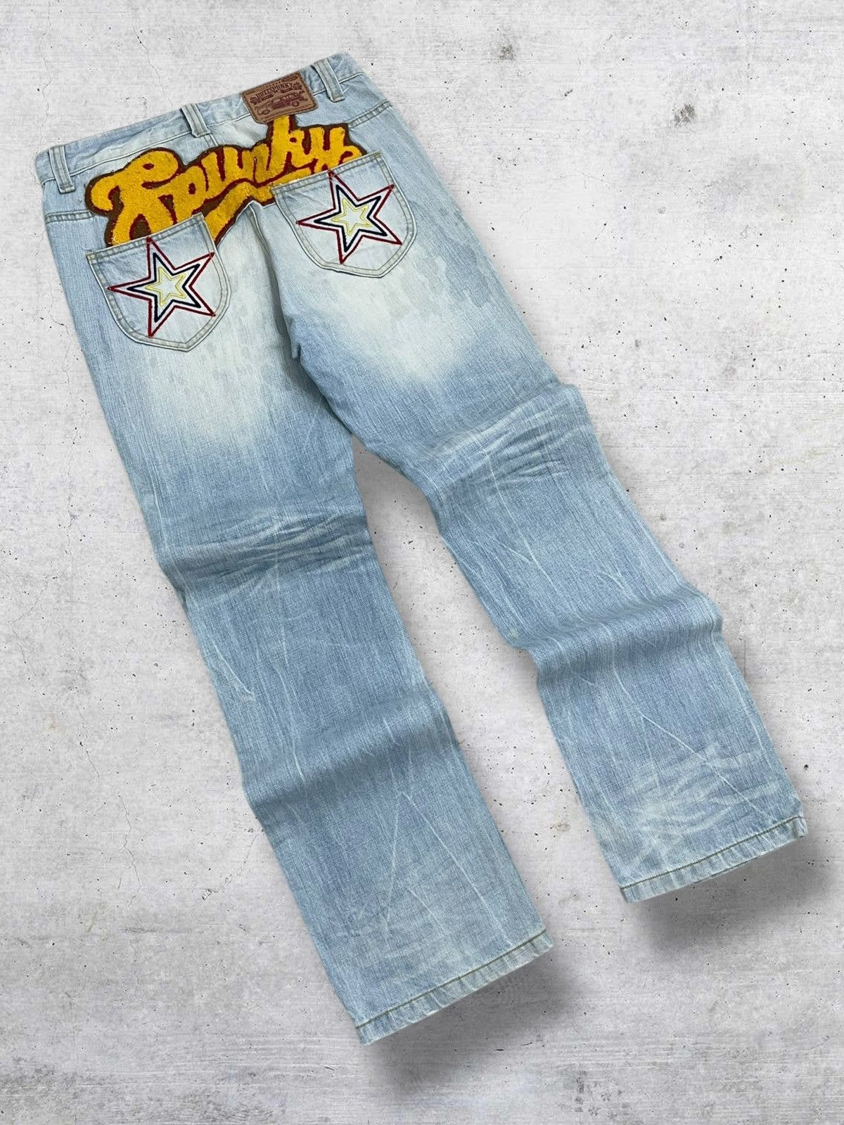 Beauty Beast VINTAGE OG BUZZSPUNKY 90S PUNK SKATE JAPAN RIPPING DENIM Size US 30 / EU 46 - 11 Thumbnail
