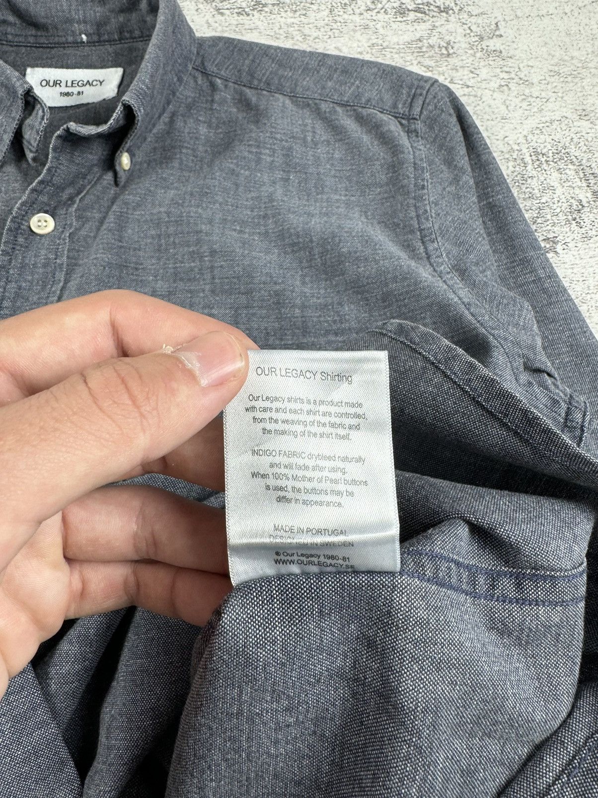 Our Legacy Our Legacy 1980-81 Basic Blank Longsleeve Button Shirt Size US S / EU 44-46 / 1 - 11 Thumbnail