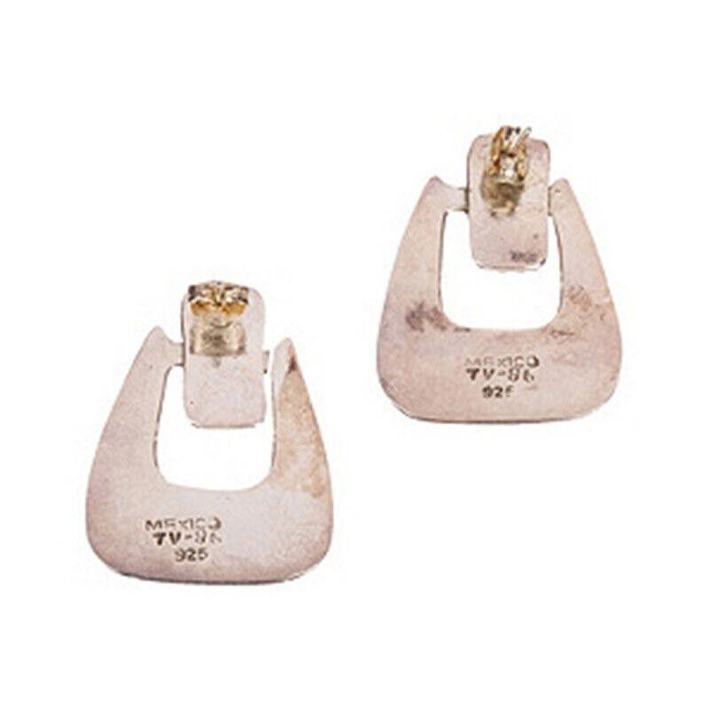 Designer Sterling Silver Door Knocker Earrings Size ONE SIZE - 3 Thumbnail