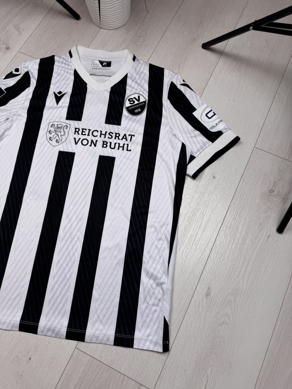 Macron Soccer Jersey Macron SV Sandhausen 1916 2023/24 Bundesliga Size US XXL / EU 58 / 5 - 3 Thumbnail