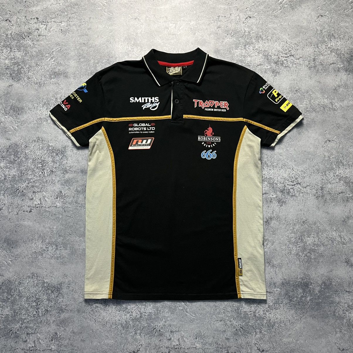 Iron Maiden Peter Hickman Racing Hicky 666 The Trooper Iron Maiden Polo Size US L / EU 52-54 / 3 - 1 Thumbnail