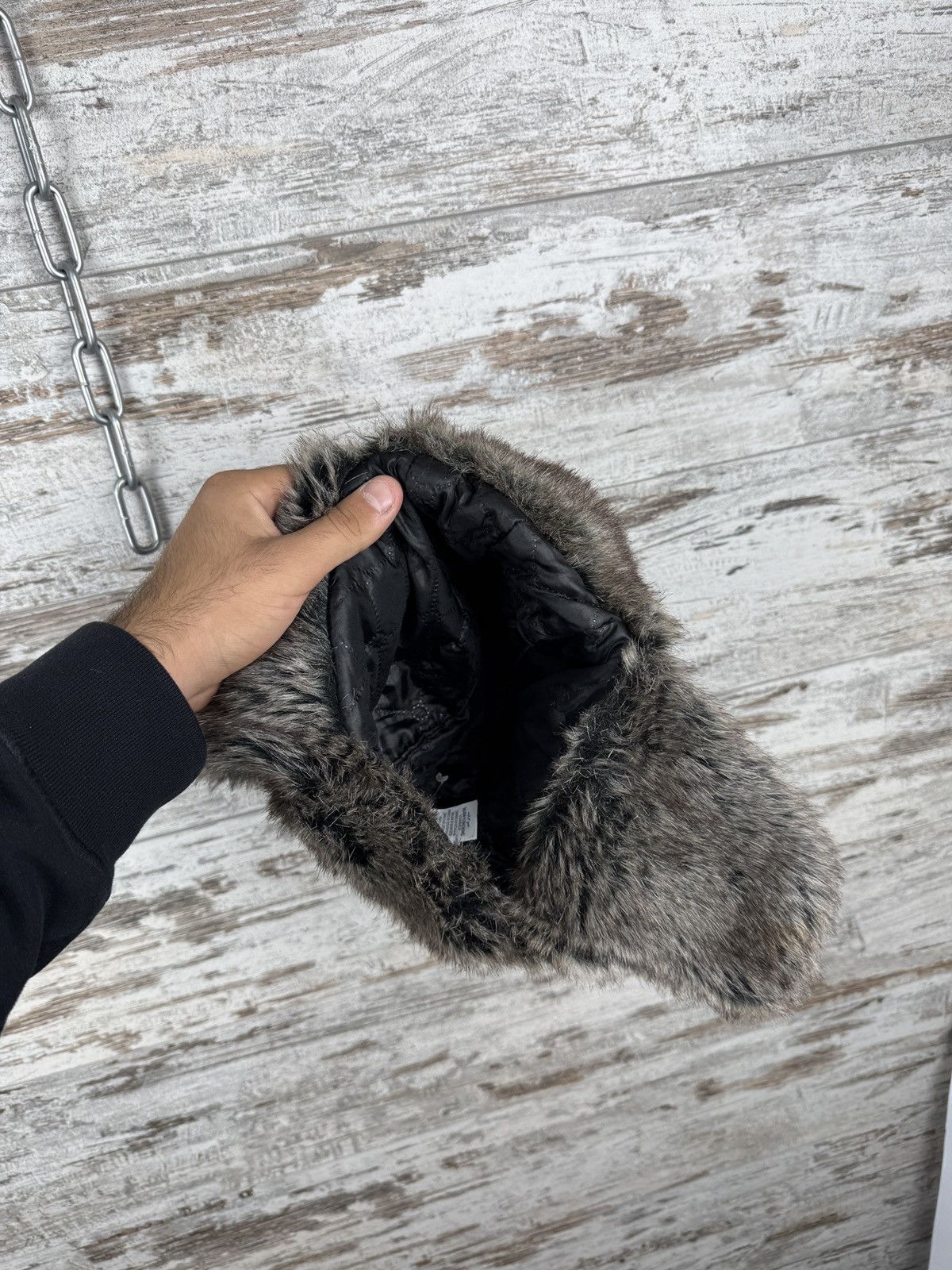 Hysteric Glamour Vintage Y2K Faux Fur Trapper Ushanka Winter Hat Fuzzy hats Size ONE SIZE - 7 Thumbnail