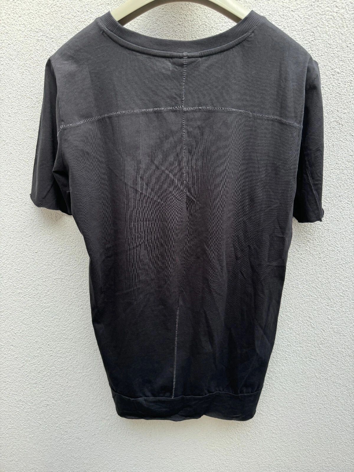 Thom Krom Thom Krom Black Cotton Tshirt Scar Stitching M Size US M / EU 48-50 / 2 - 2 Thumbnail