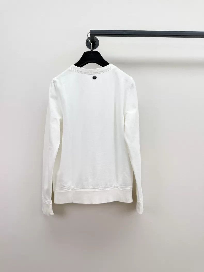Chanel Chanel White letter sweatshirt Size XXS / US 00 / IT 34 - 6 Thumbnail