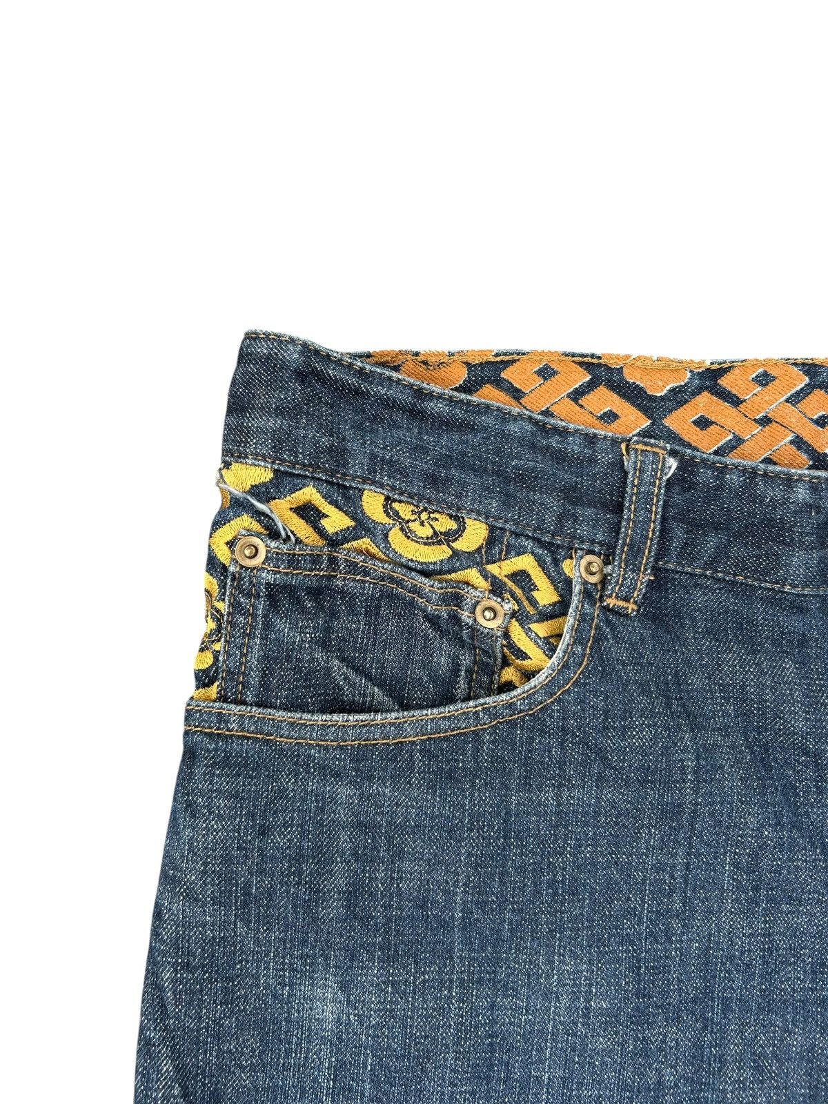 Kapital KARAKURI TAMASHII DRAGON Embroidered Japanese Vintage Denim Size US 34 / EU 50 - 10 Thumbnail