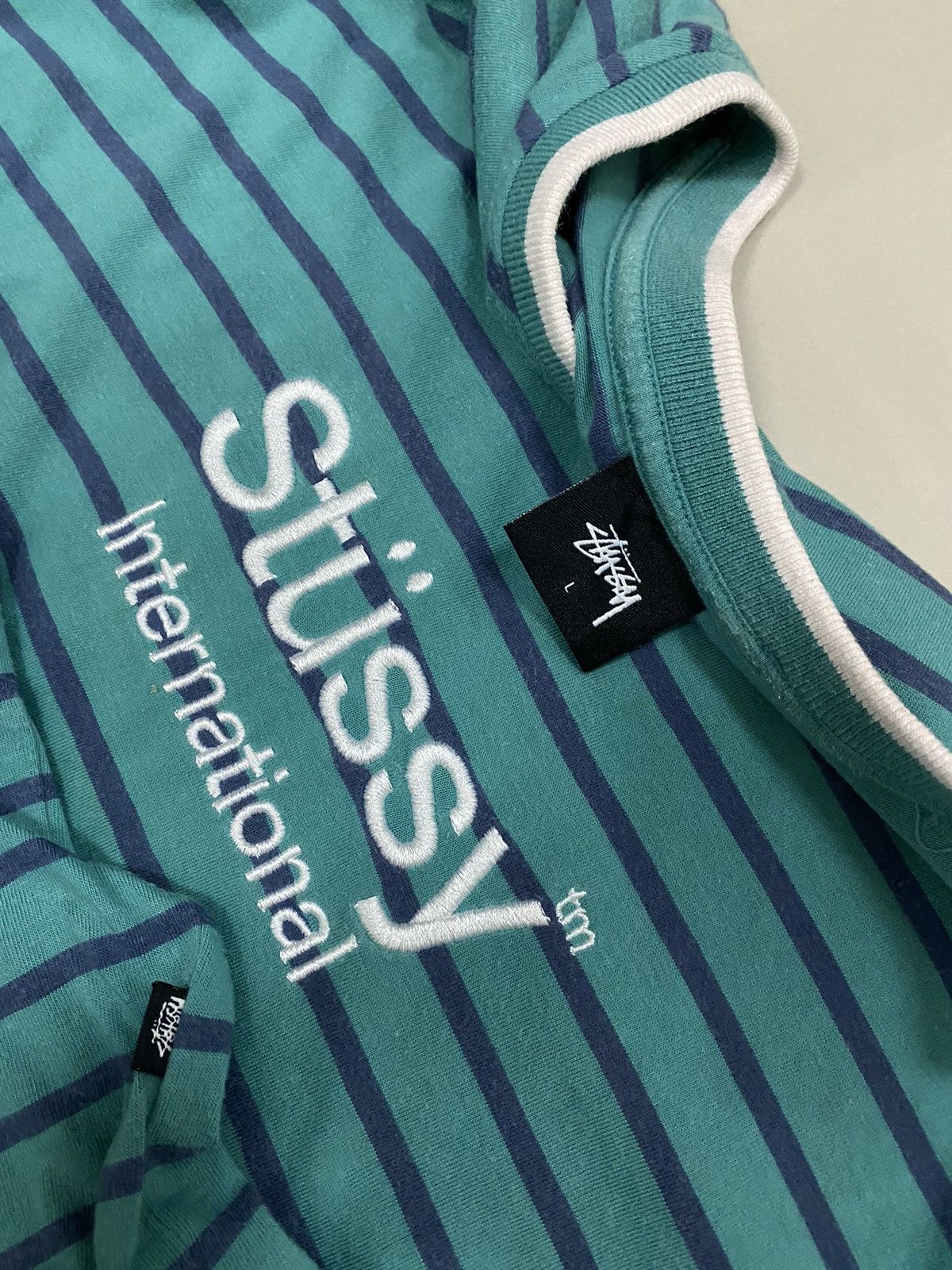 Stussy Stussy International Stripeshirt Size US L / EU 52-54 / 3 - 4 Thumbnail
