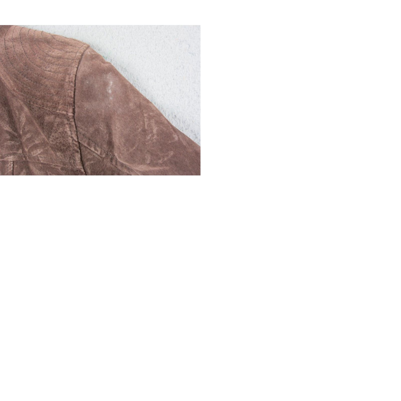 Vintage VINTAGE Ruff Hewn Leather Jacket Womens M Brown Suede Full Zip Size M / US 6-8 / IT 42-44 - 10 Thumbnail
