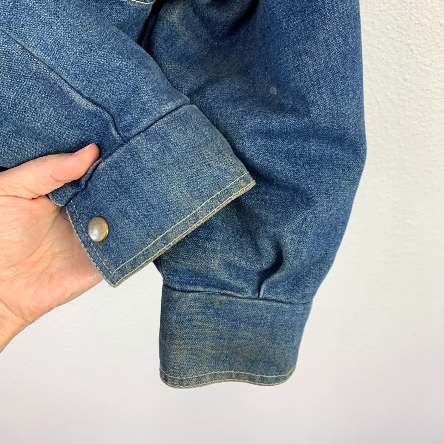 Denime VINTAGE IZZI Denim Jacket Womens Medium Jacket Size 32" / US 10 / IT 46 - 6 Thumbnail