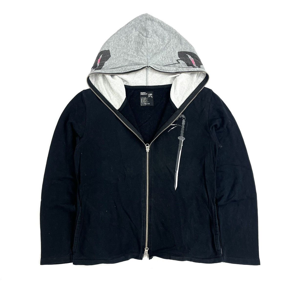 If Six Was Nine × Japanese Brand × PPFM Vintage PPFM x Tajomaru Poem Facemask Full Zip Hoodie Size US M / EU 48-50 / 2 - 12 Thumbnail