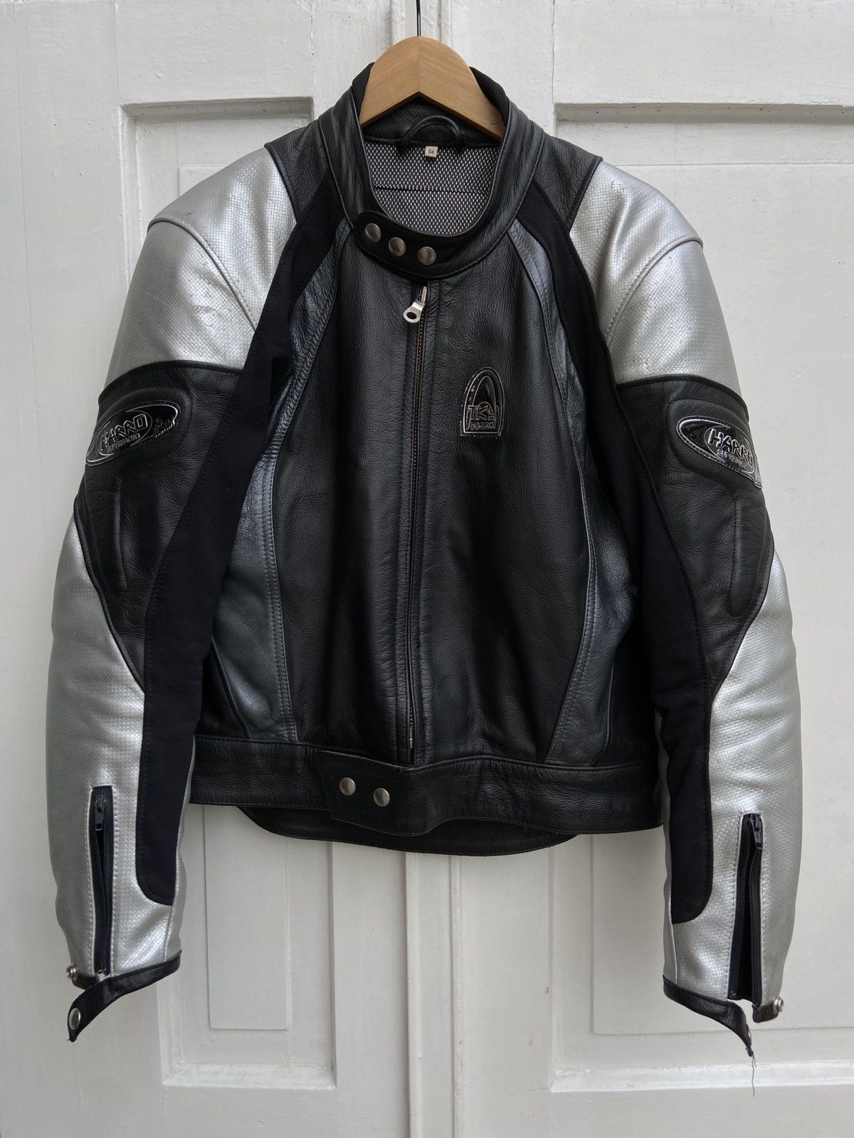 Genuine Leather × Vintage Harro vintage leather moto jacket Size US L / EU 52-54 / 3 - 1 Thumbnail