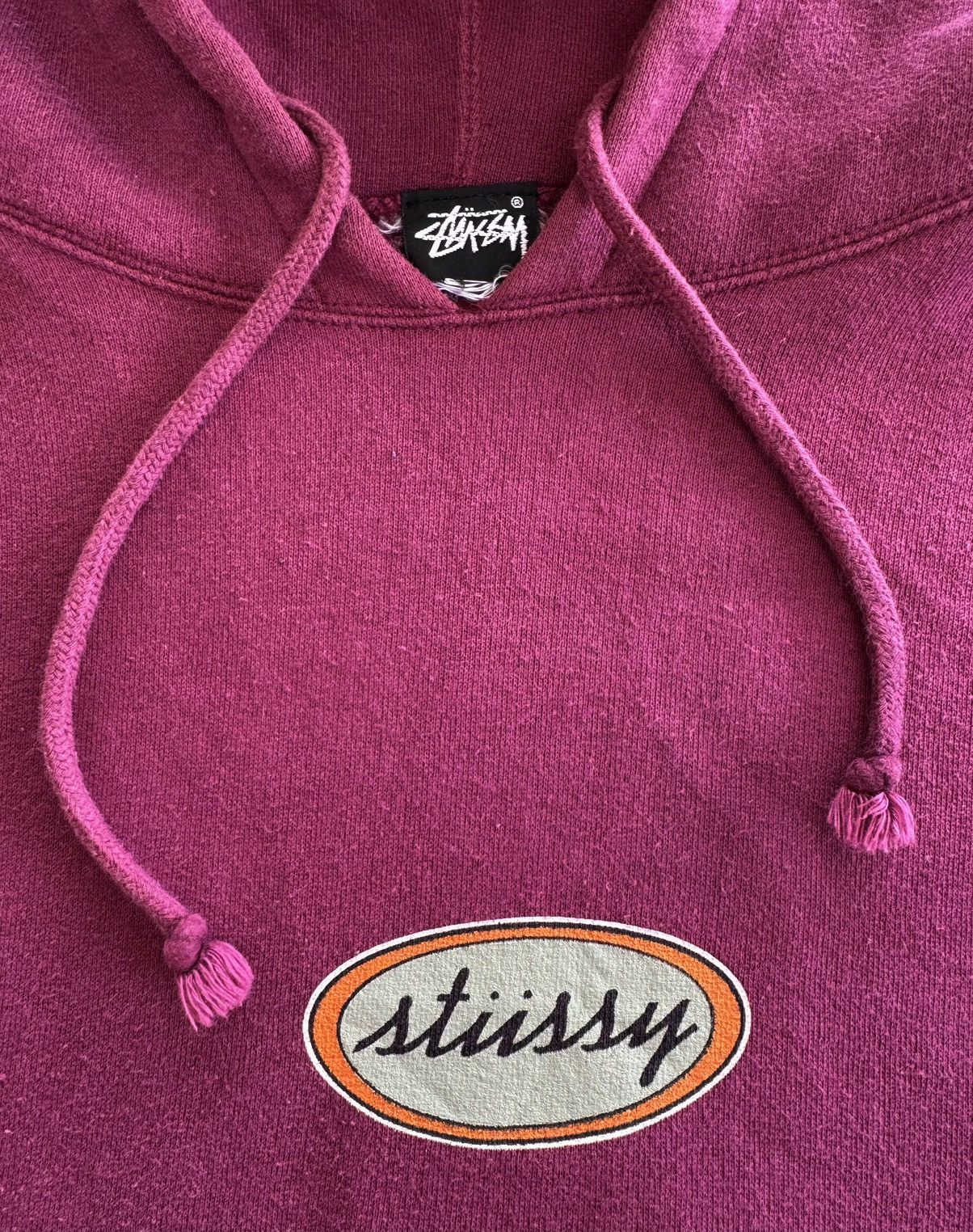Stussy Made in USA Stussy Oval Cursive Logo Pullover Size US L / EU 52-54 / 3 - 1 Thumbnail